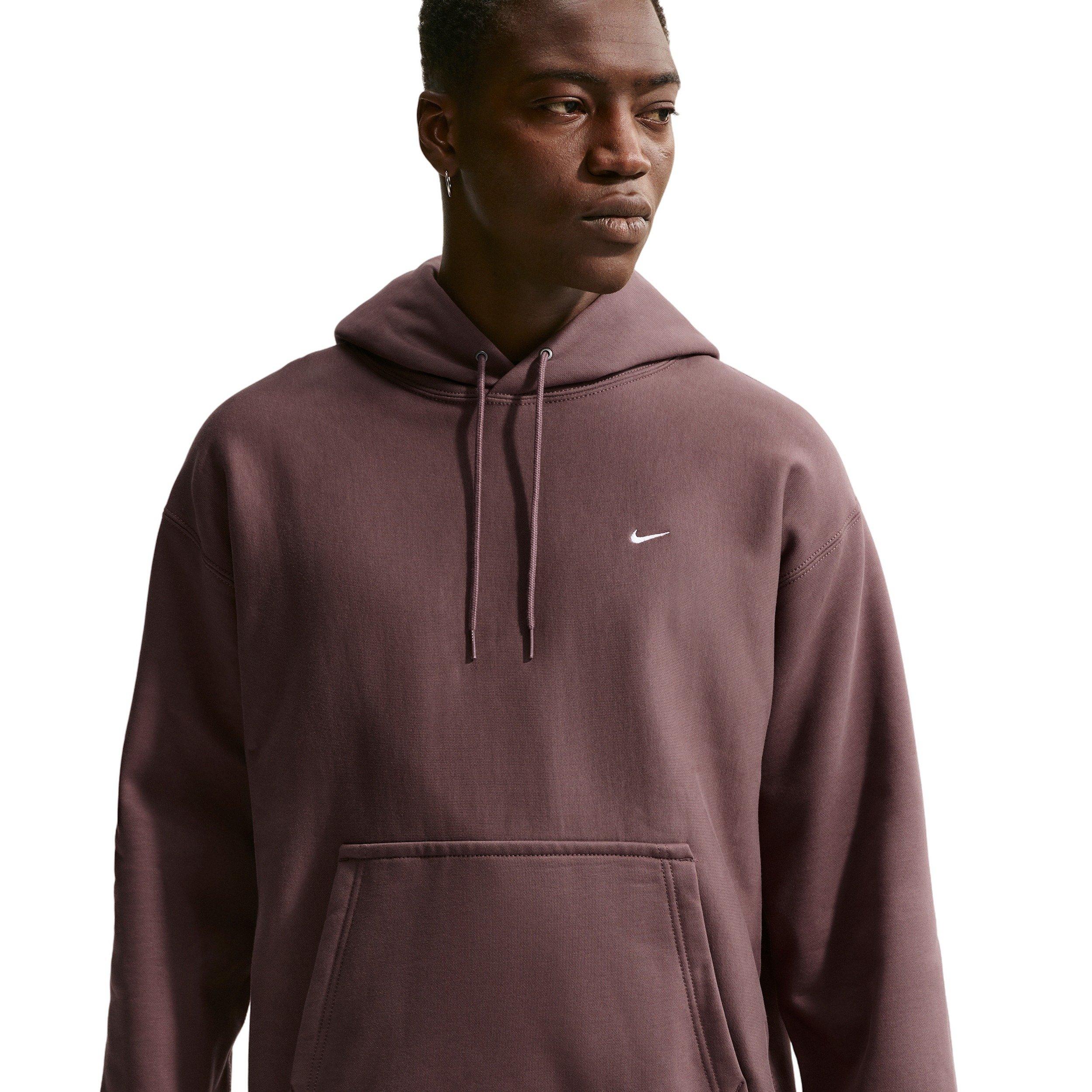 Nike Men's Solo Swoosh BB Pullover Hoodie - TATTOO PURPLE Thumbnail View 1