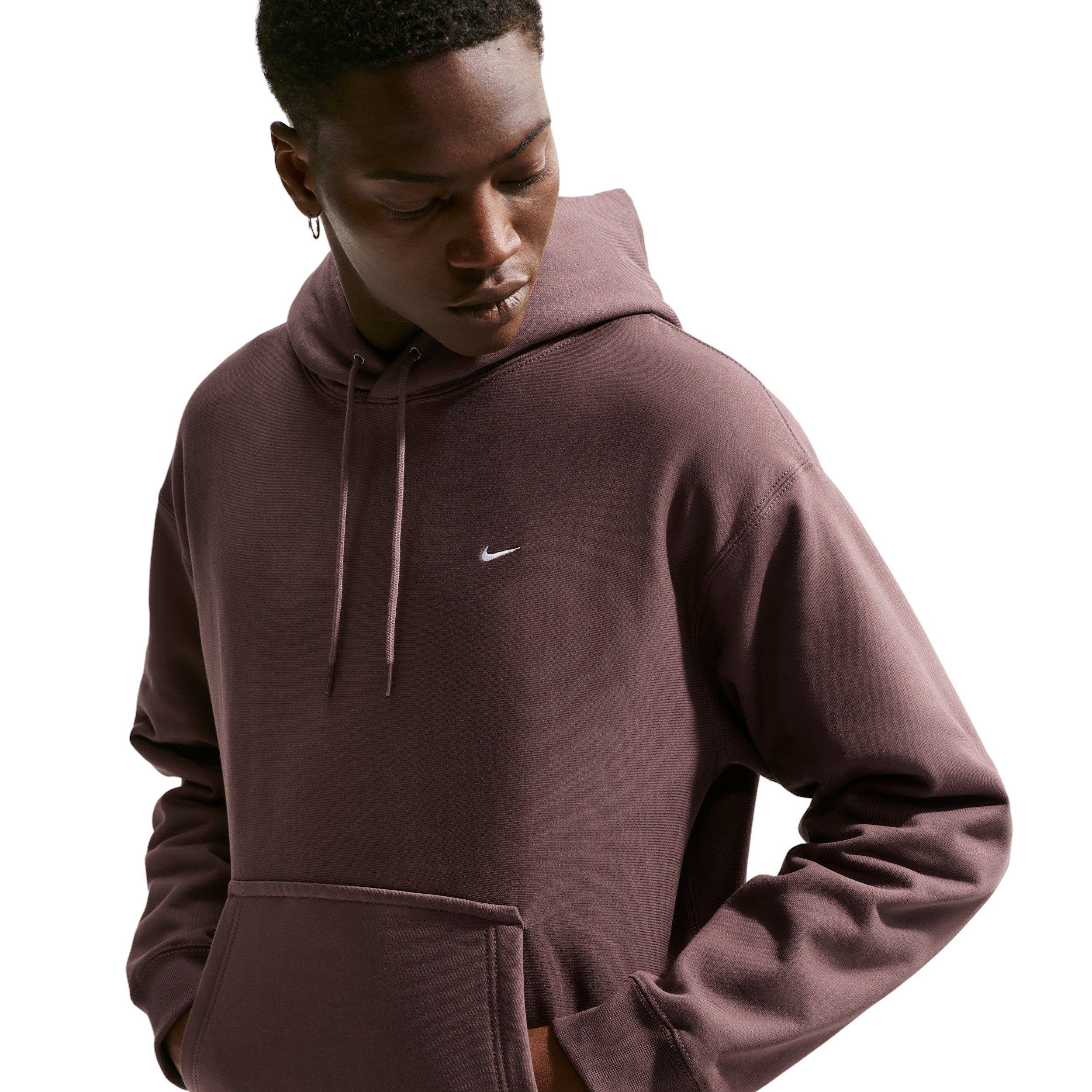 Nike Men's Solo Swoosh BB Pullover Hoodie - TATTOO PURPLE Thumbnail View 3