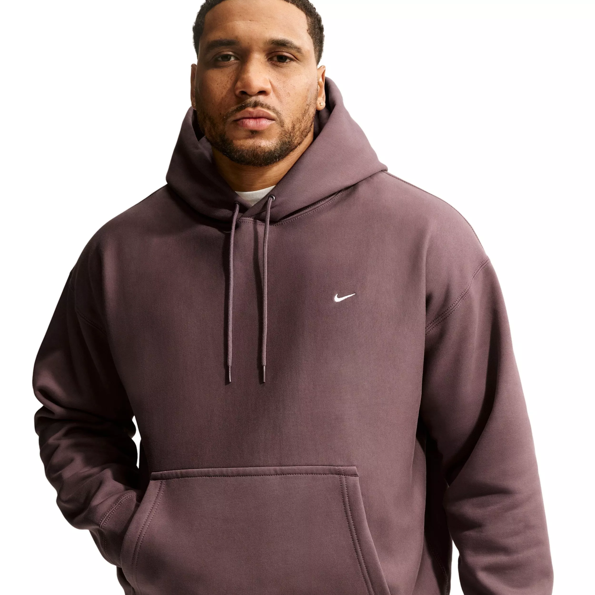 Nike Men's Solo Swoosh BB Pullover Hoodie - TATTOO PURPLE