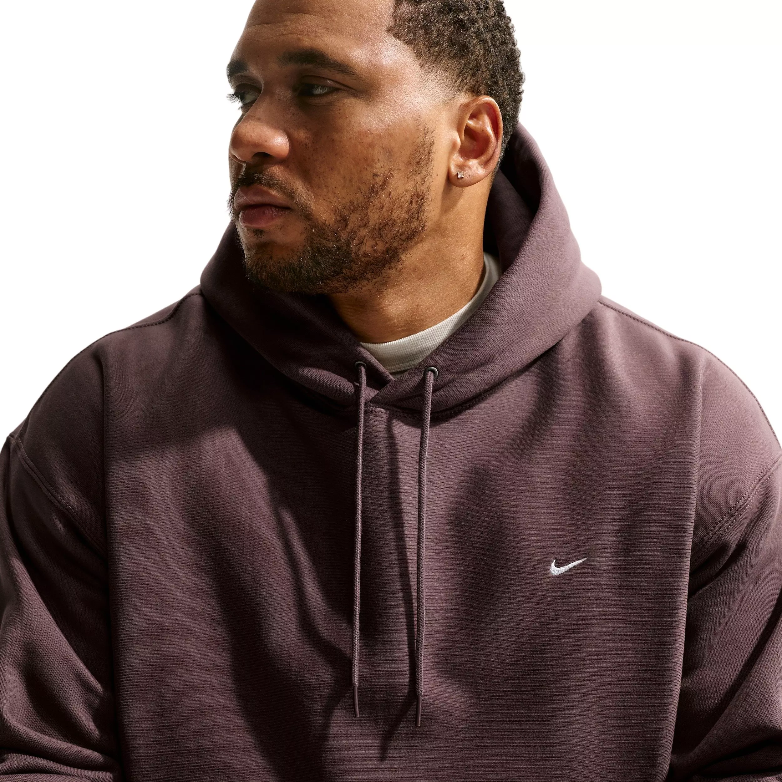 Nike Men's Solo Swoosh BB Pullover Hoodie - TATTOO PURPLE