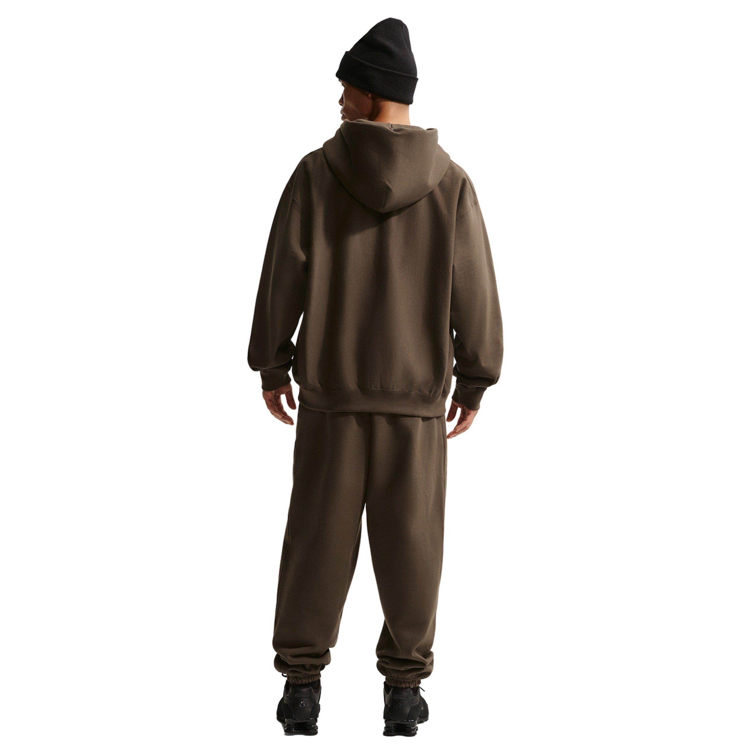 Nike Men's Solo Swoosh Bb Full-Zip Fleece Jacket - DK HAZEL Thumbnail View 5