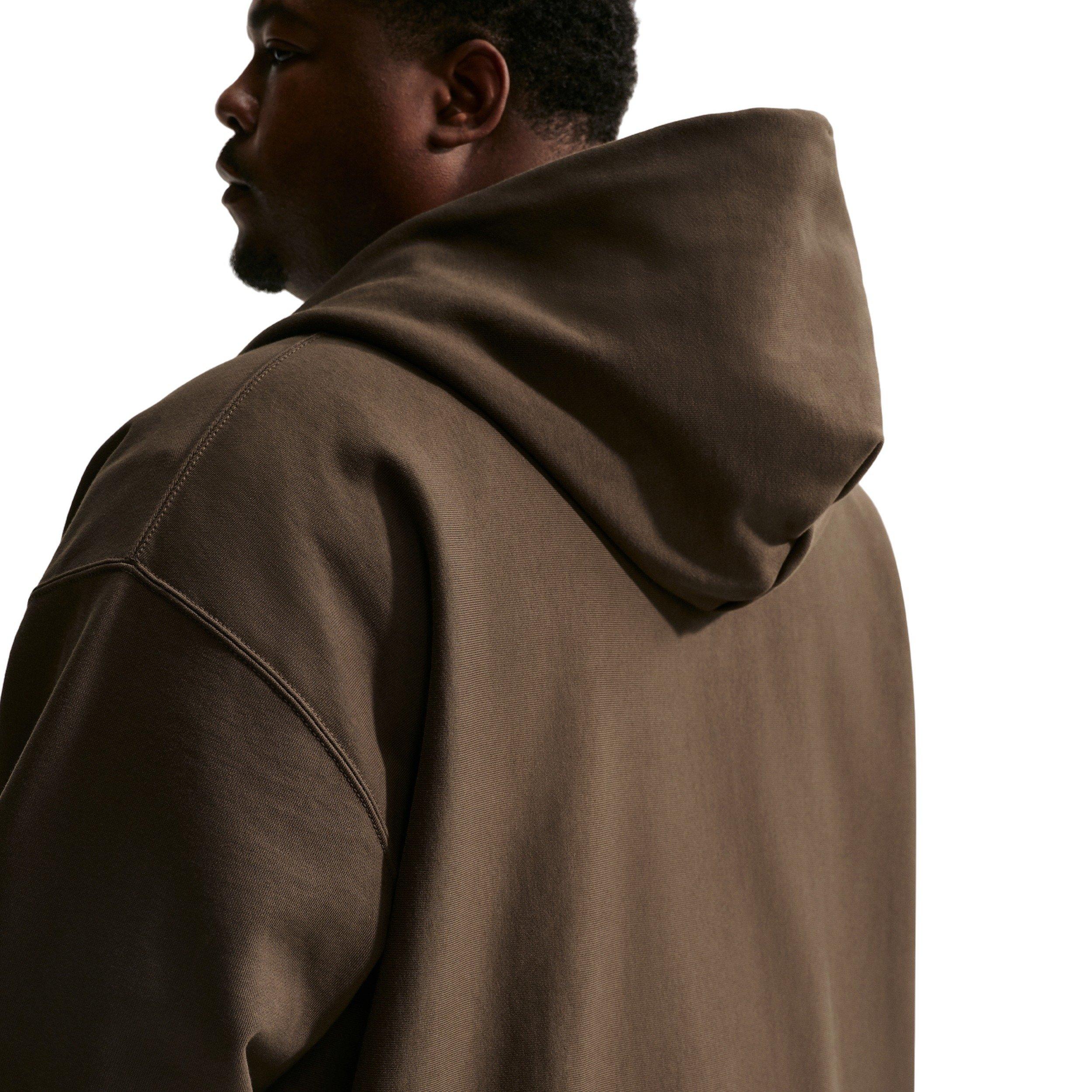 Nike Men's Solo Swoosh Bb Full-Zip Fleece Jacket - DK HAZEL Thumbnail View 7