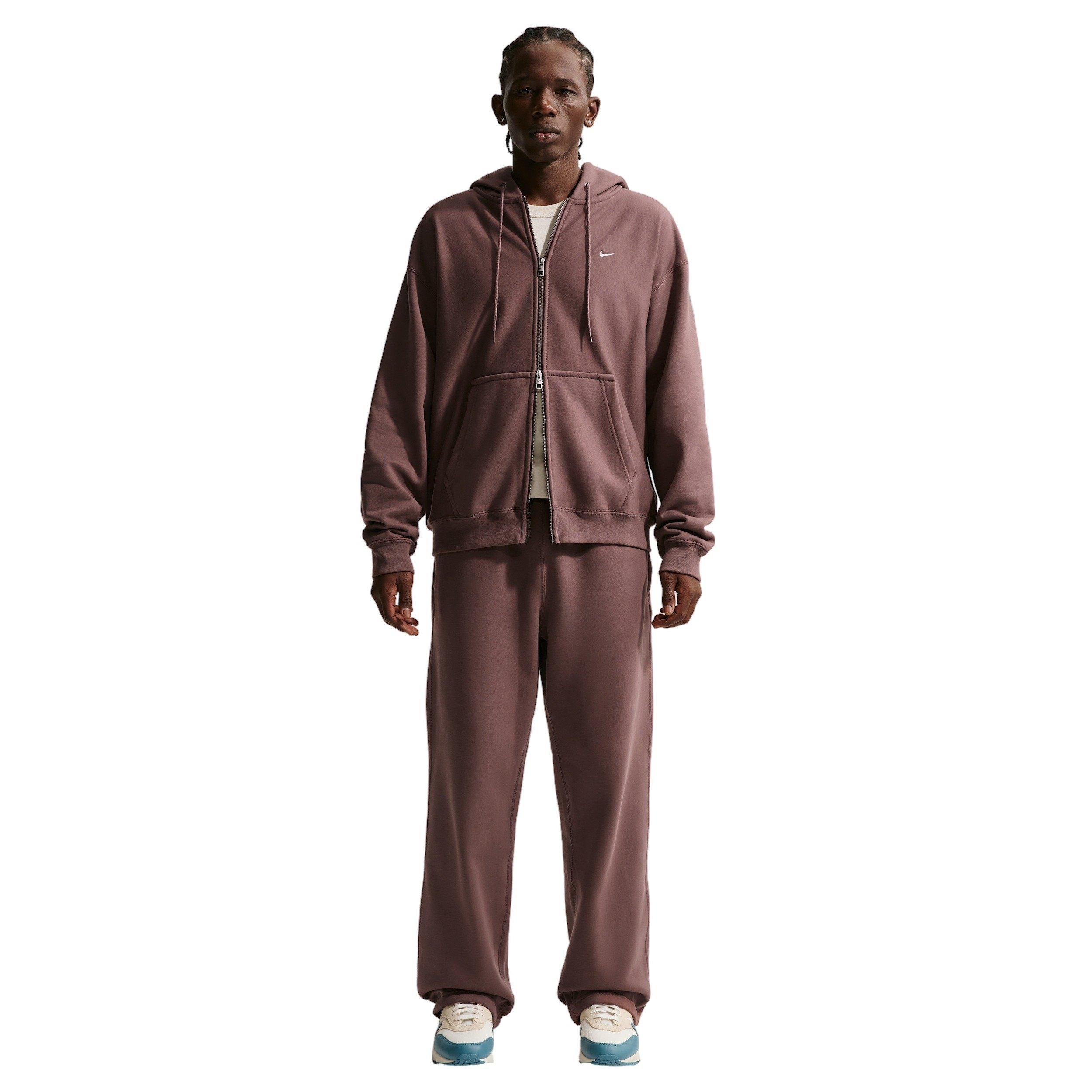 Nike Men's Solo Swoosh Bb Full-Zip Fleece Jacket - TATTOO PURPLE Thumbnail View 4