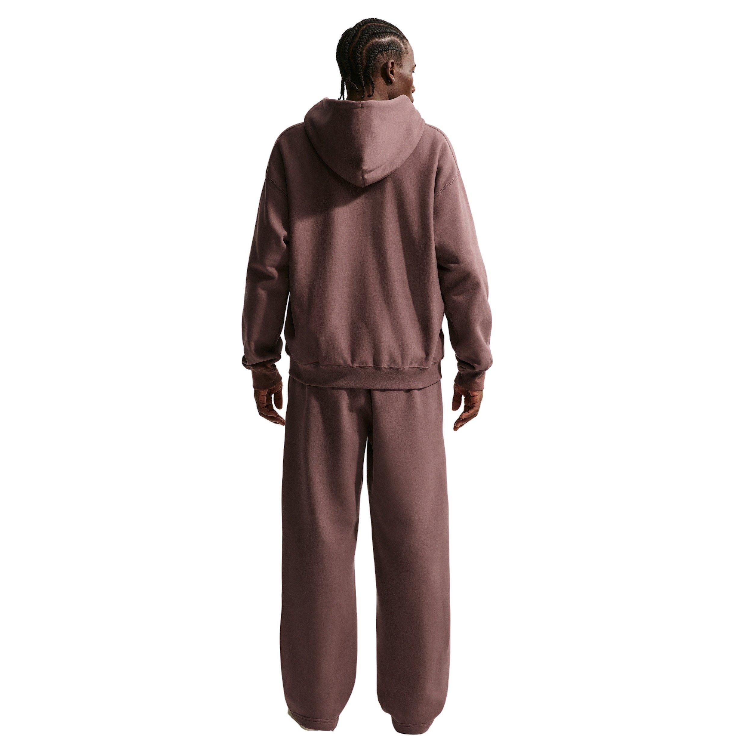 Nike Men's Solo Swoosh Bb Full-Zip Fleece Jacket - TATTOO PURPLE Thumbnail View 5