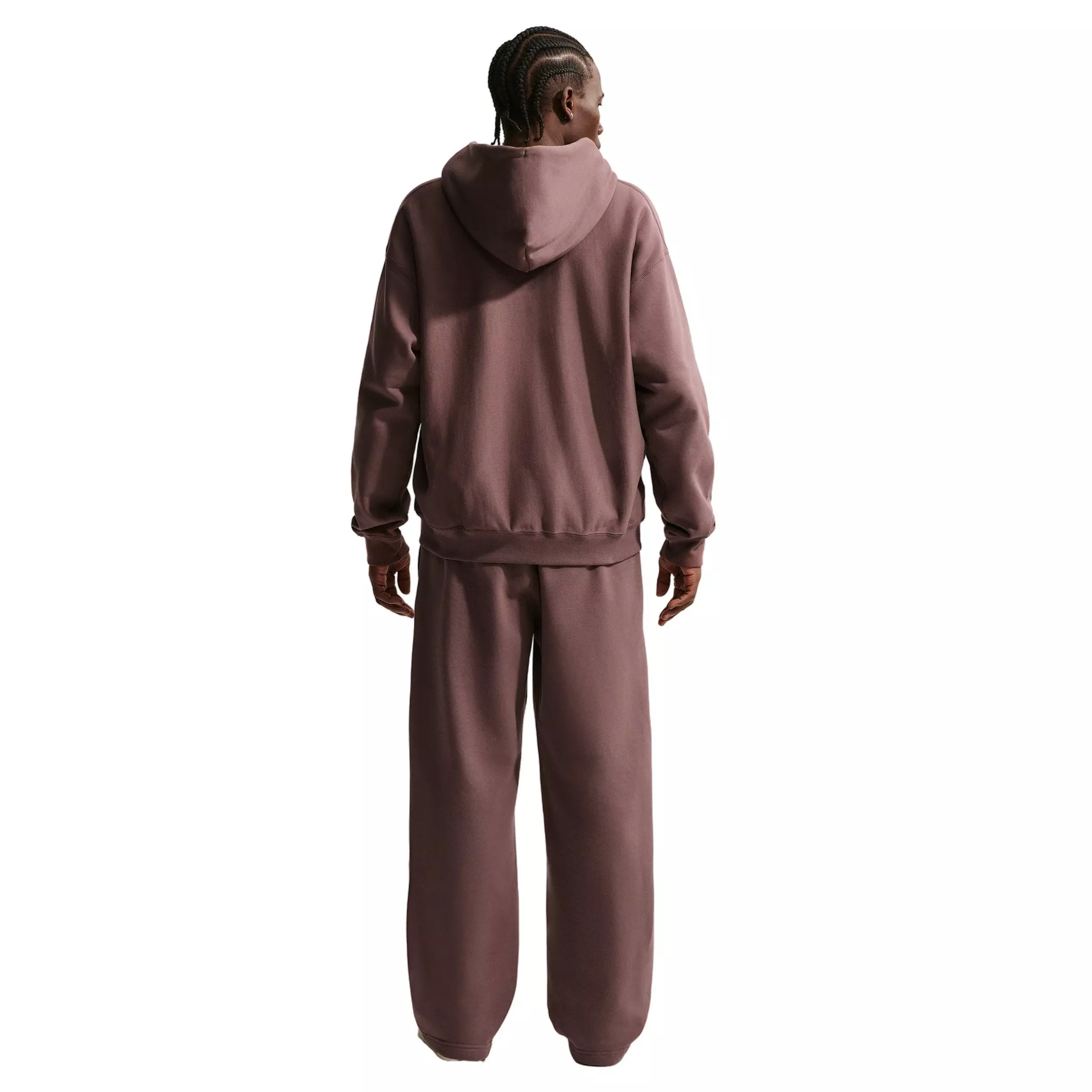 Nike Men's Solo Swoosh Bb Full-Zip Fleece Jacket - TATTOO PURPLE