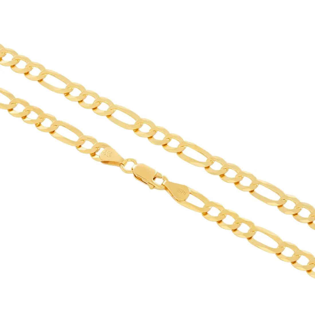 King Ice 8mm Figaro Chain - Gold - GOLD