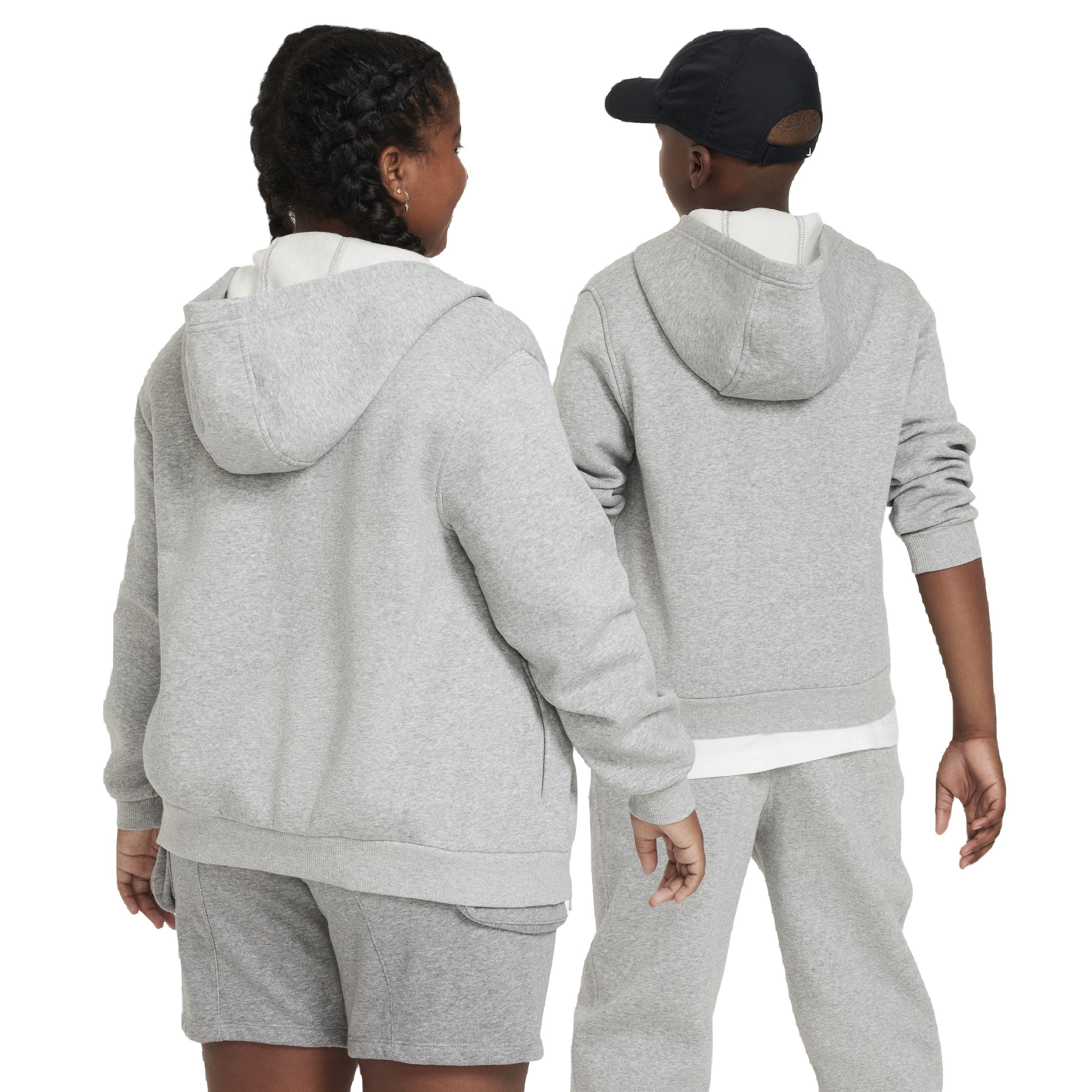 Nike Sportswear Club LBR Fleece Full-Zip LS Big Kids' Grey Jacket