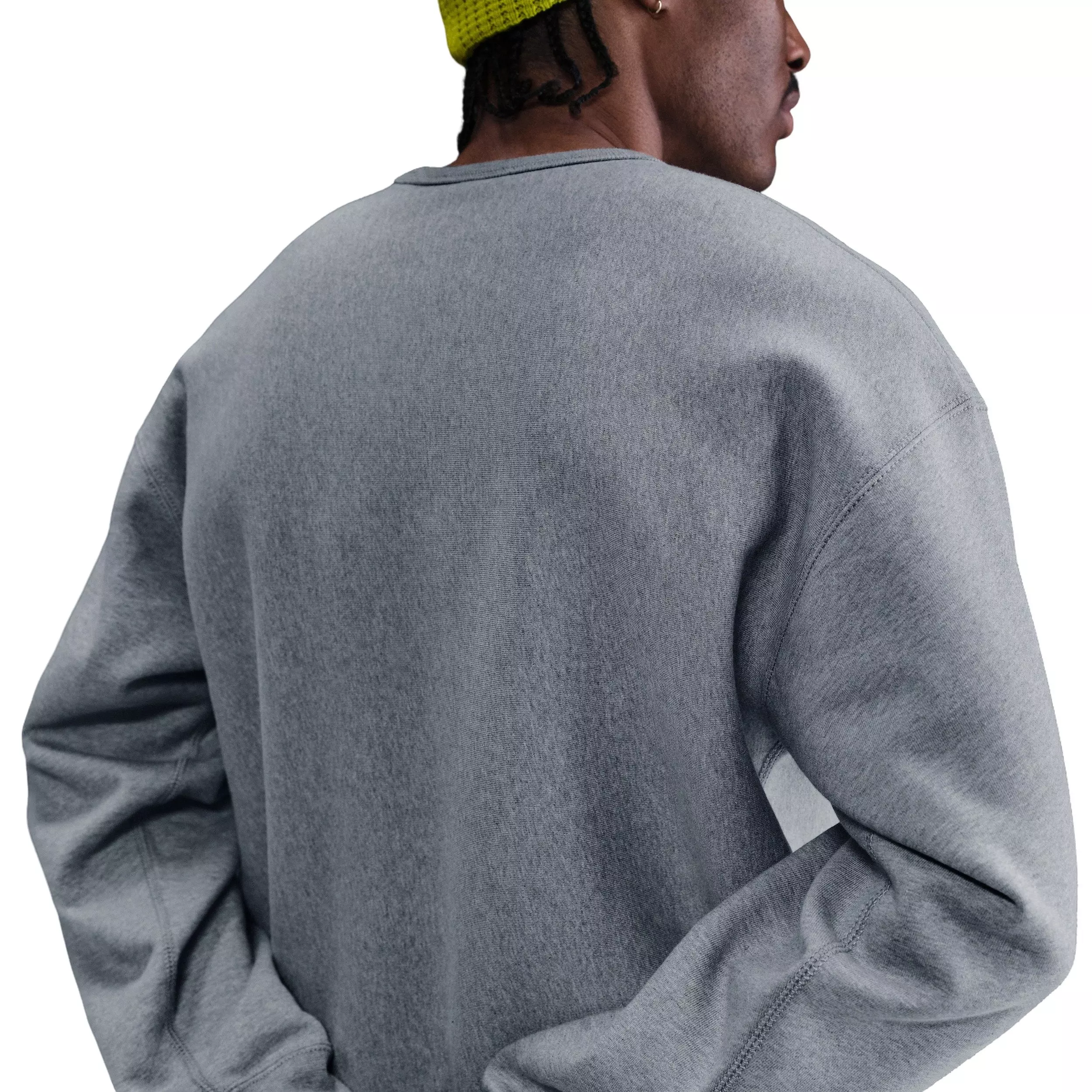 Nike Men's Solo Swoosh BB Fleece Crew - GREY