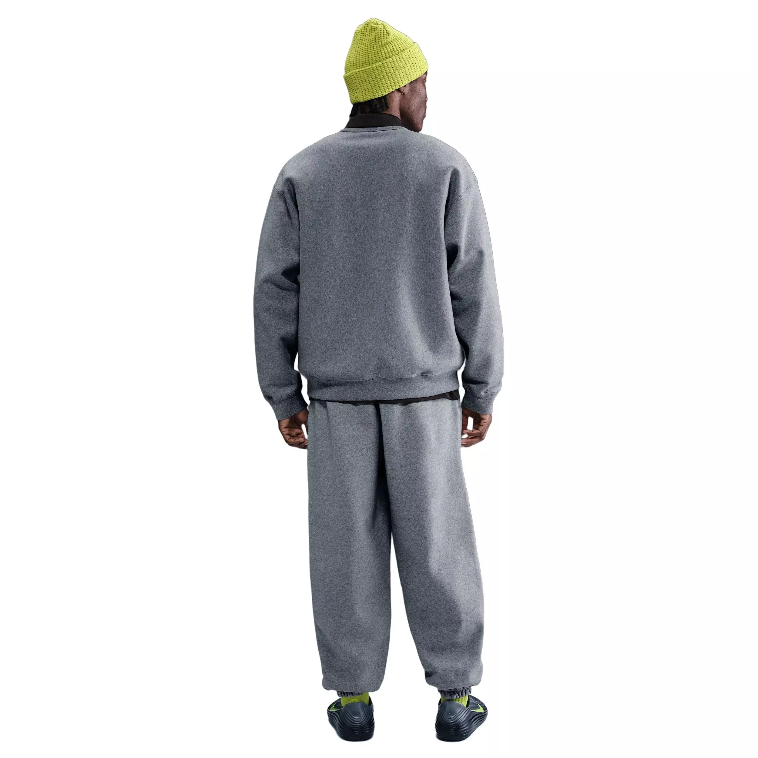 Nike Men's Solo Swoosh BB Fleece Crew - GREY