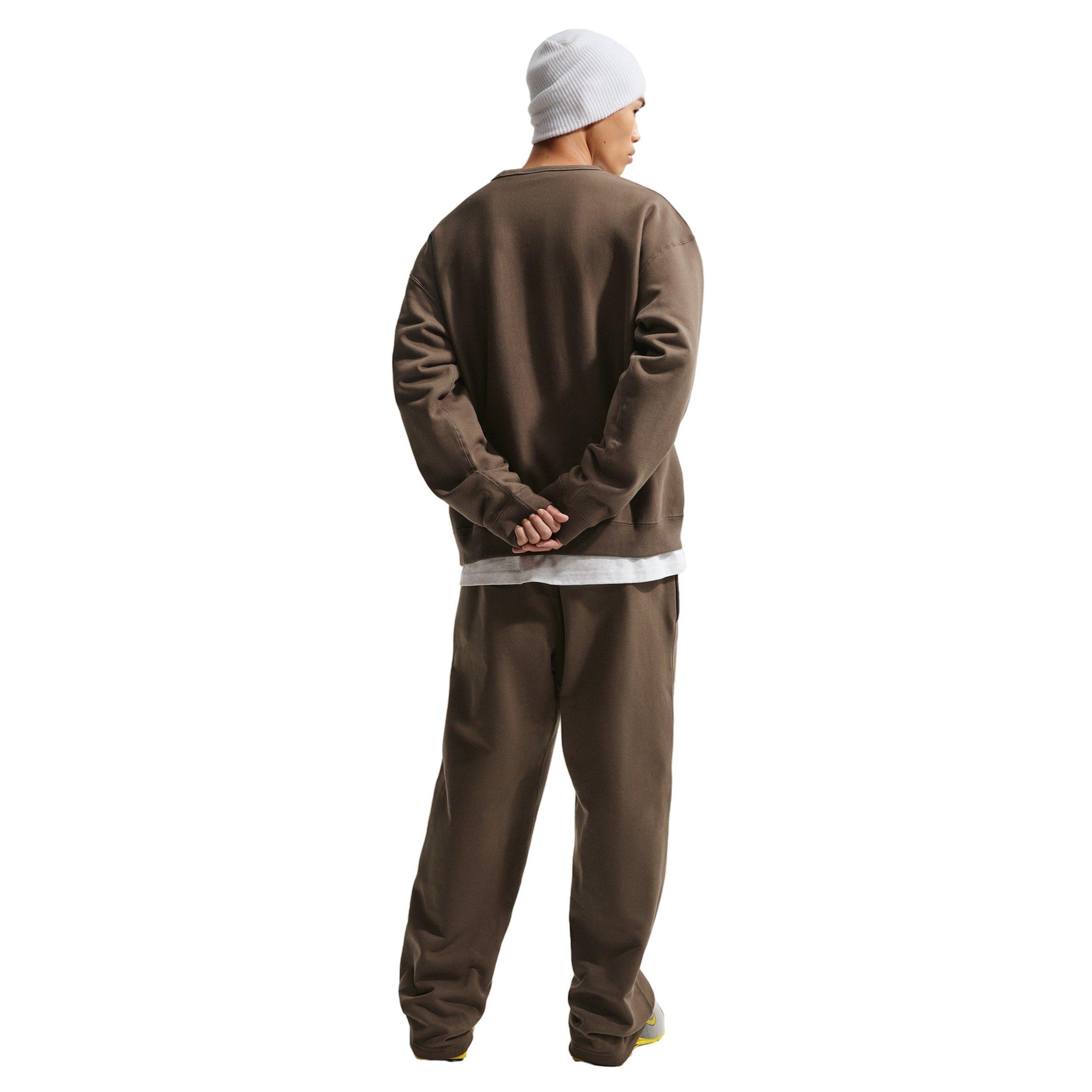 Nike Men's Solo Swoosh BB Fleece Crew - DK HAZEL Thumbnail View 5