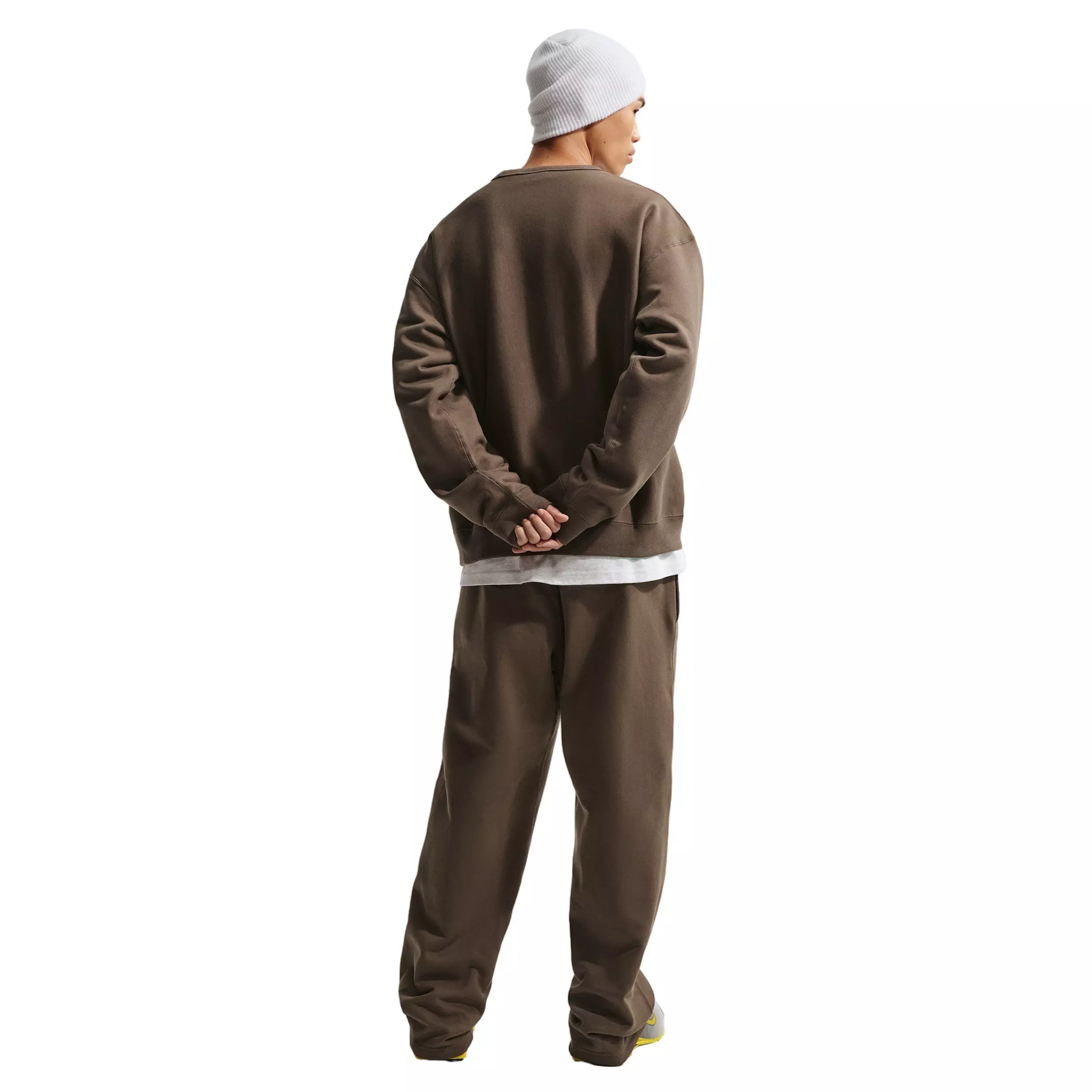 Nike Men's Solo Swoosh BB Fleece Crew - DK HAZEL