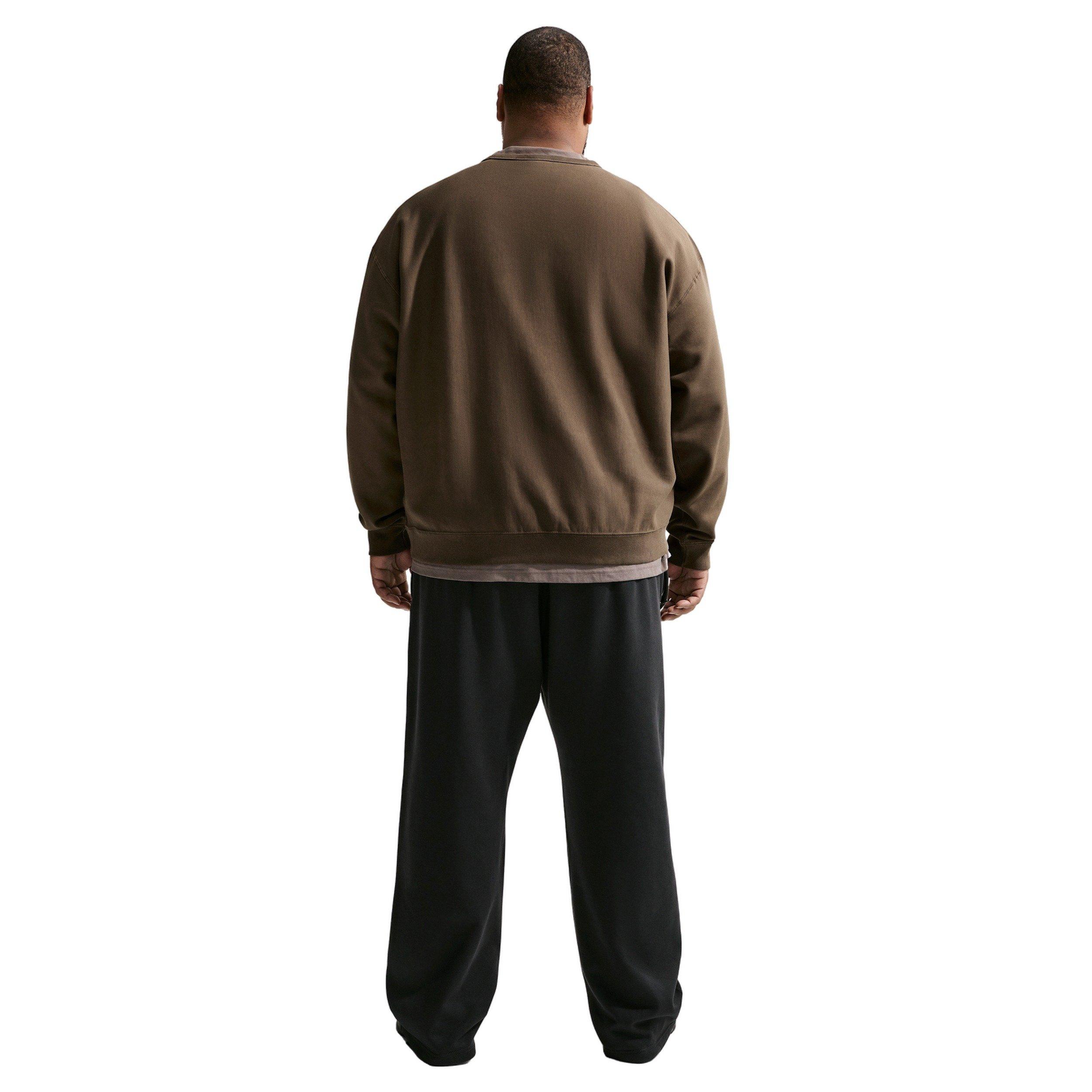 Nike Men's Solo Swoosh BB Fleece Crew - DK HAZEL Thumbnail View 10