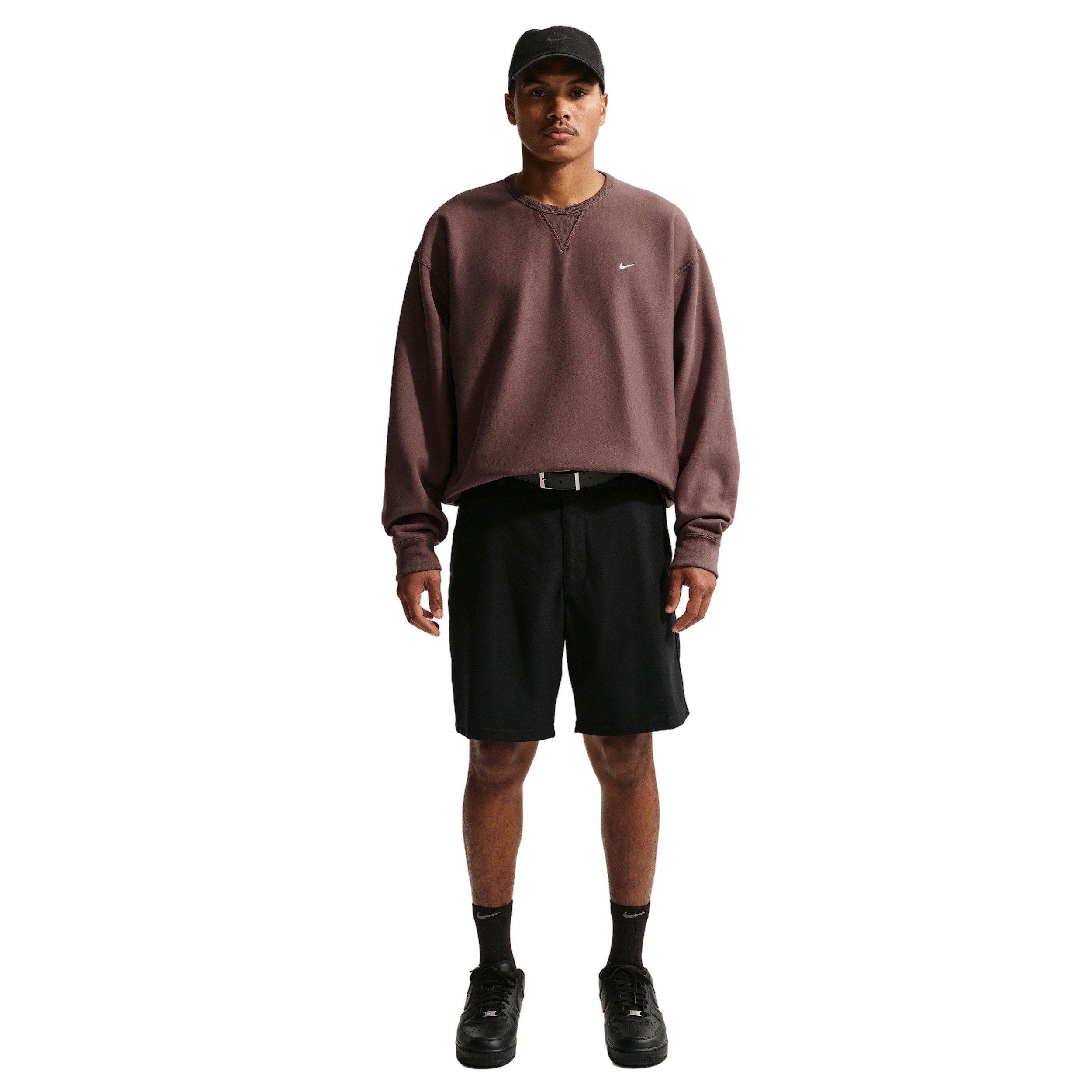 Nike Men's Solo Swoosh BB Fleece Crew - TATTOO PURPLE Thumbnail View 4