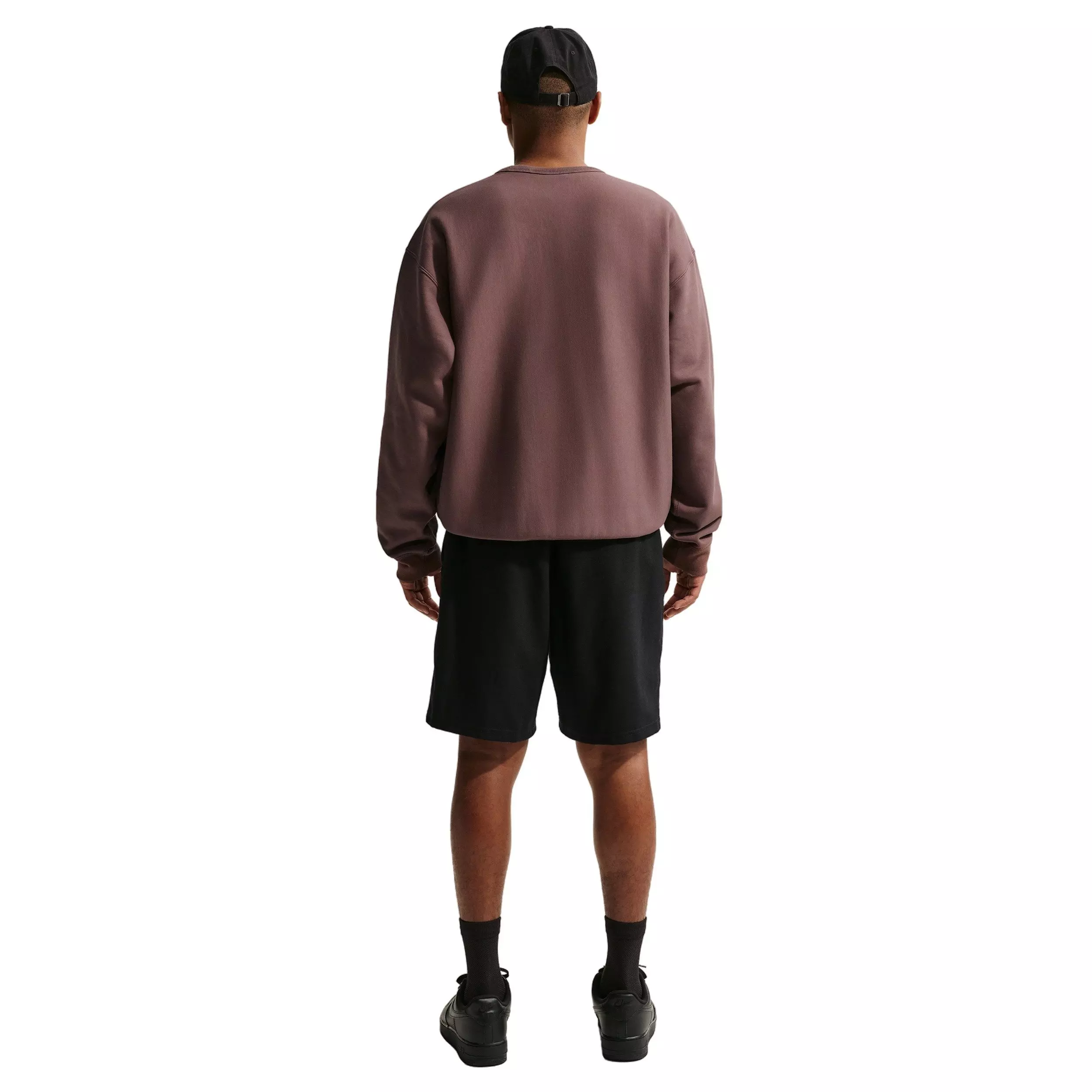 Nike Men's Solo Swoosh BB Fleece Crew - TATTOO PURPLE