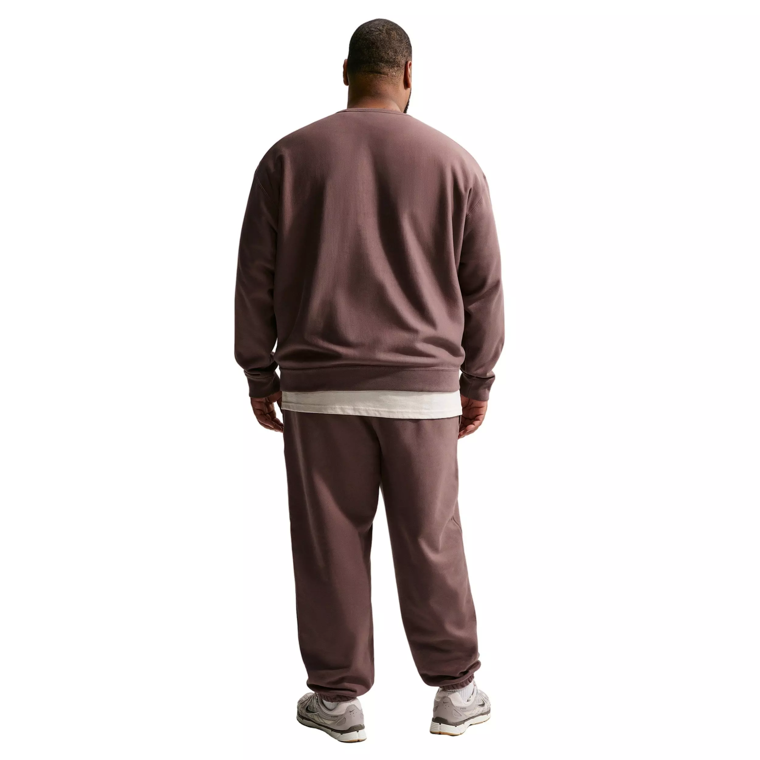 Nike Men's Solo Swoosh BB Fleece Crew - TATTOO PURPLE