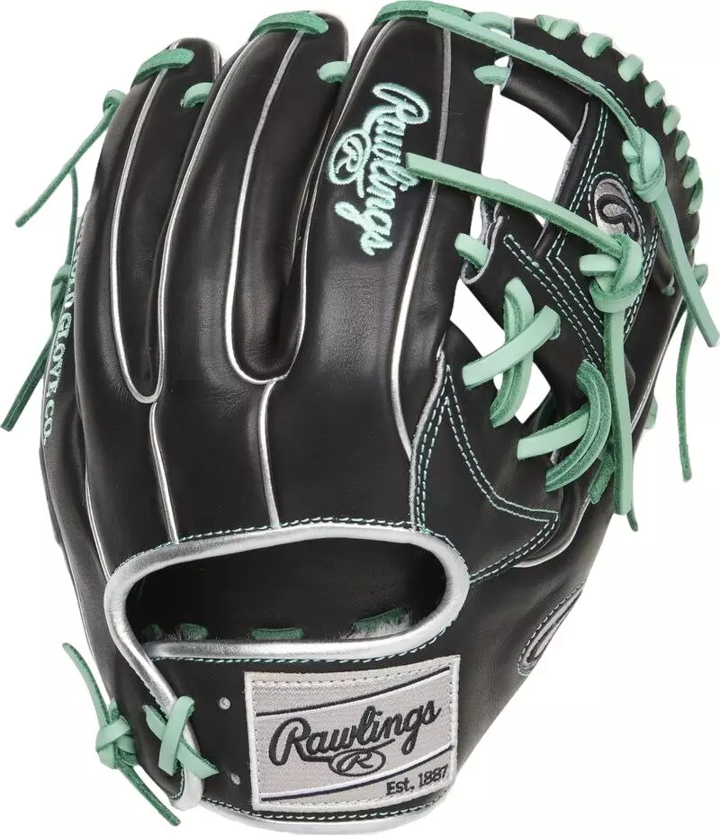 Rawlings Pro Preferred 11.5" Infield Baseball Glove RHT - Black - BLACK/BLUE