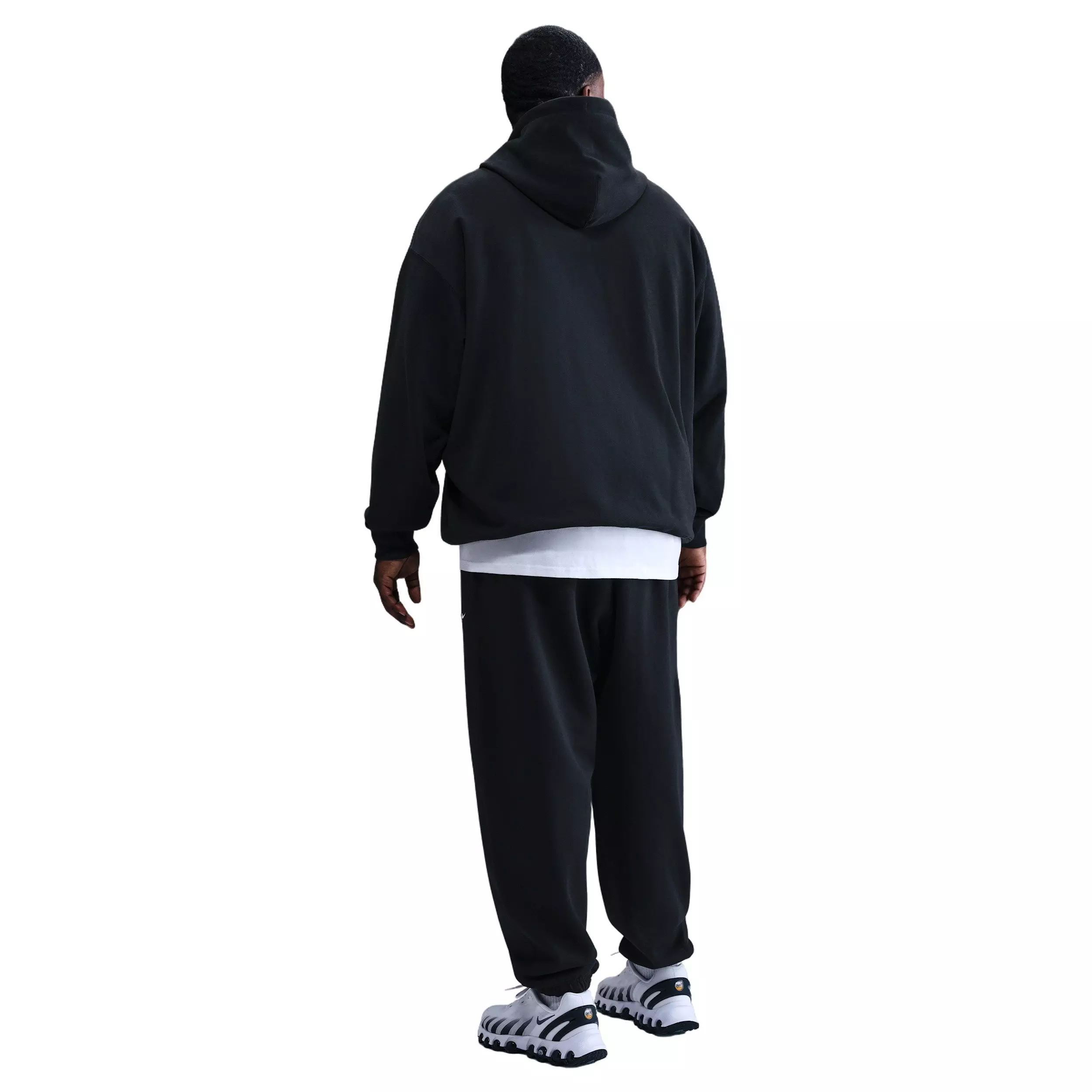 Nike Men's Solo Swoosh BB Cuffed Fleece Pants - BLACK