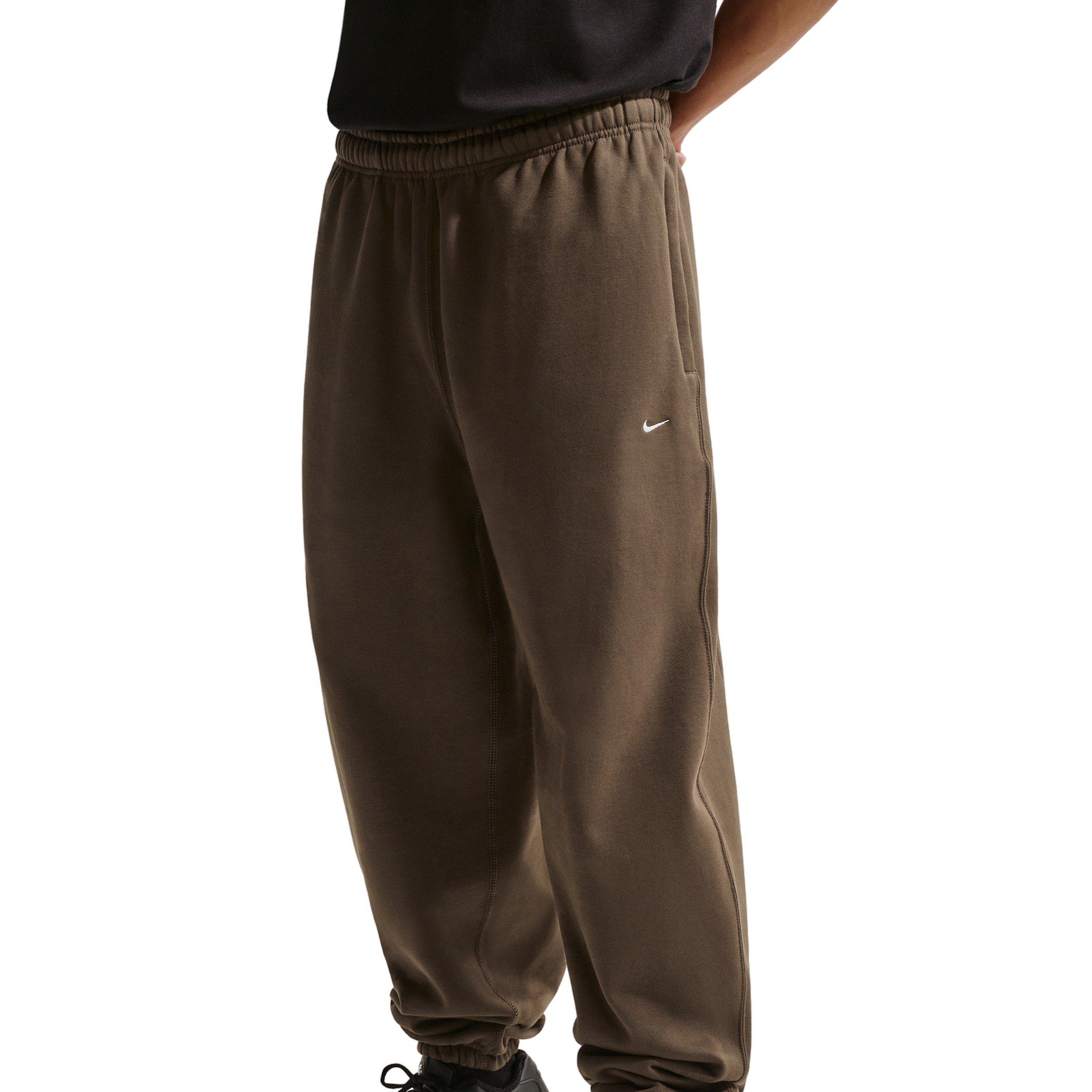 Nike Men's Solo Swoosh BB Cuffed Fleece Pants - DK HAZEL Thumbnail View 1