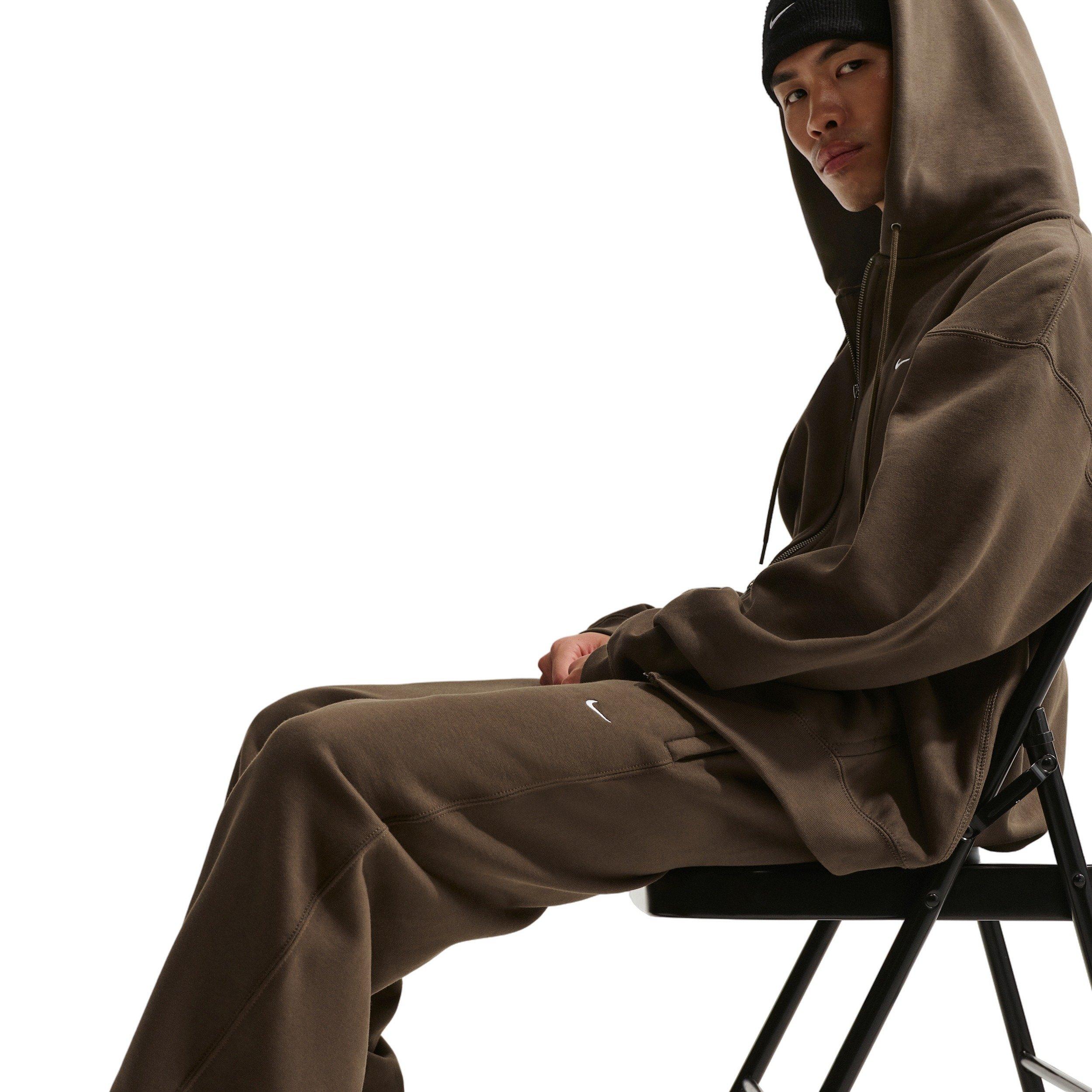 Nike Men's Solo Swoosh BB Cuffed Fleece Pants - DK HAZEL Thumbnail View 3