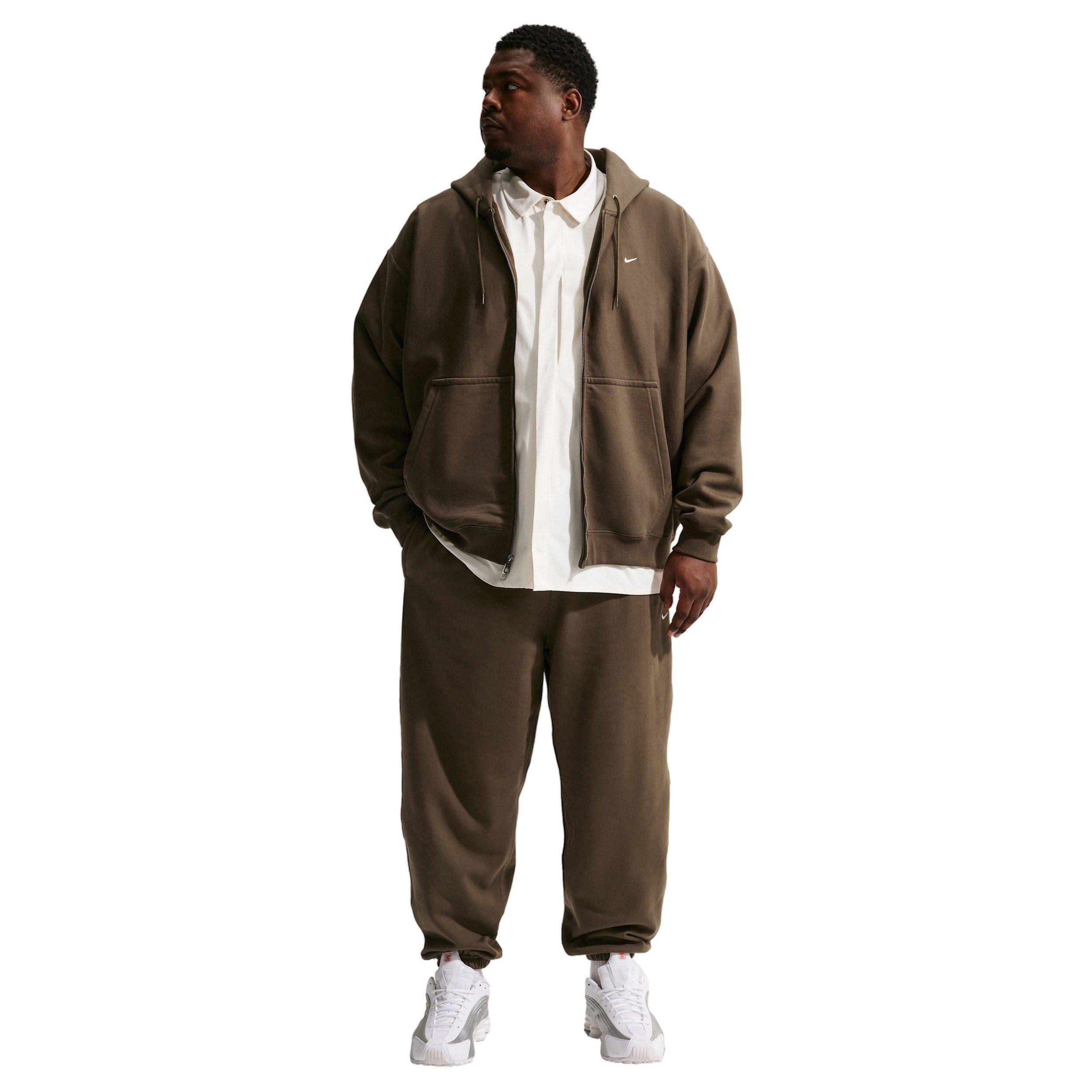 Nike Men's Solo Swoosh BB Cuffed Fleece Pants - DK HAZEL Thumbnail View 6