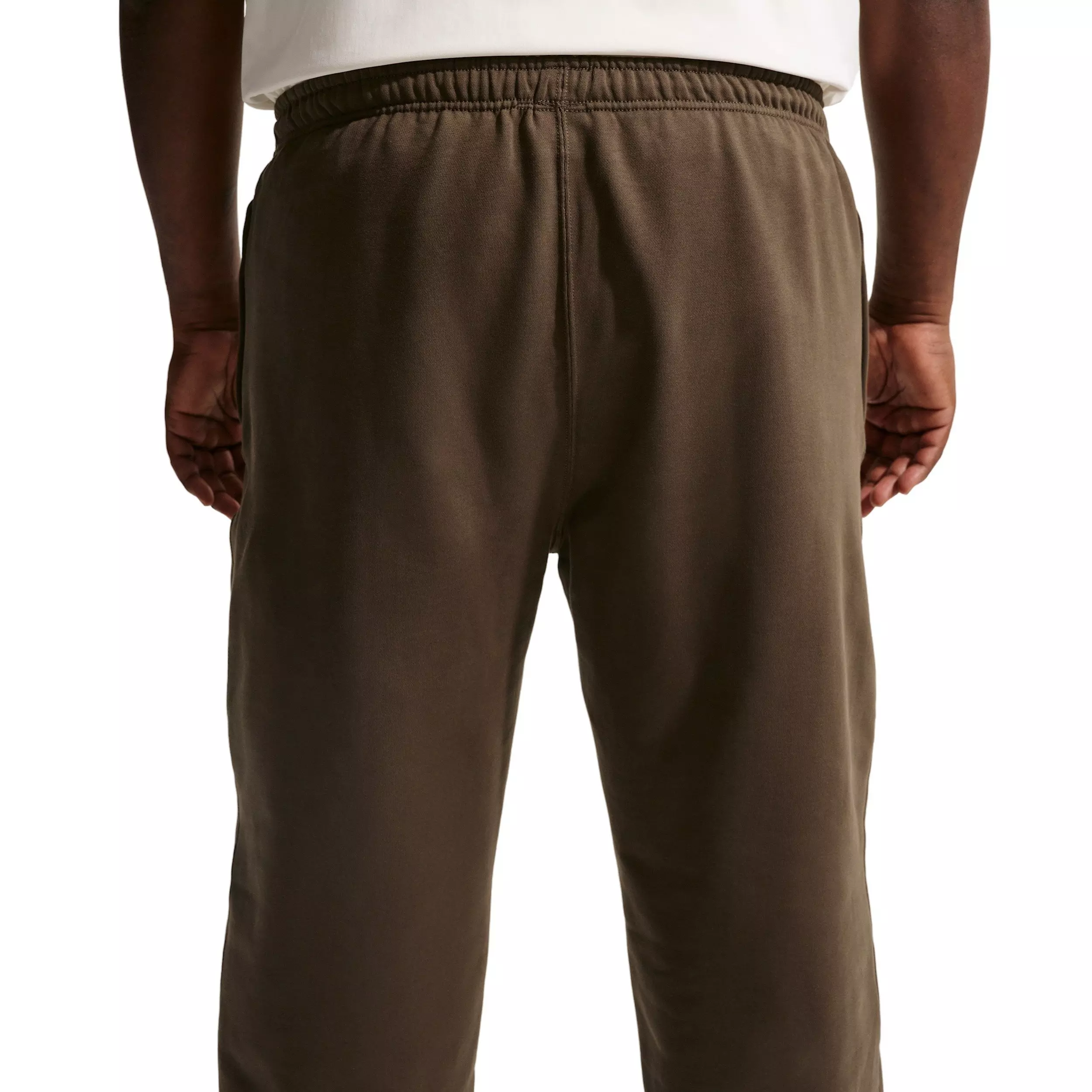 Nike Men's Solo Swoosh BB Cuffed Fleece Pants - DK HAZEL