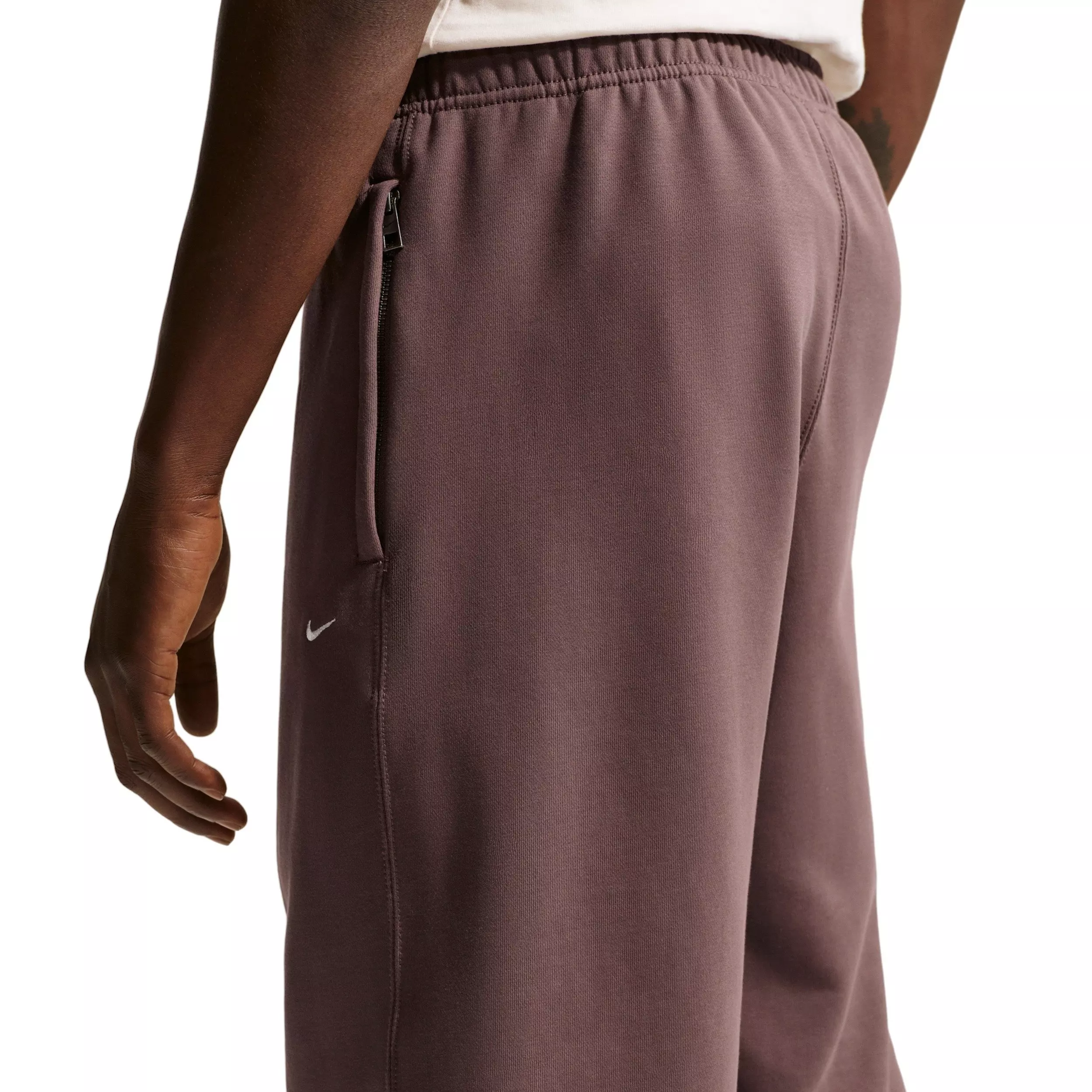 Nike Men's Solo Swoosh BB Cuffed Fleece Pants - TATTOO PURPLE