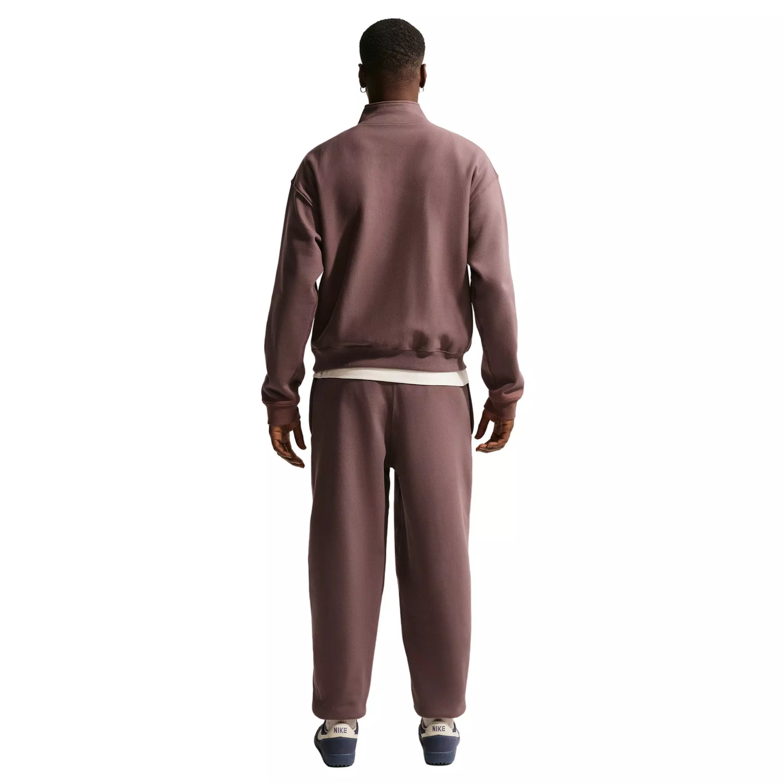 Nike Men's Solo Swoosh BB Cuffed Fleece Pants - TATTOO PURPLE