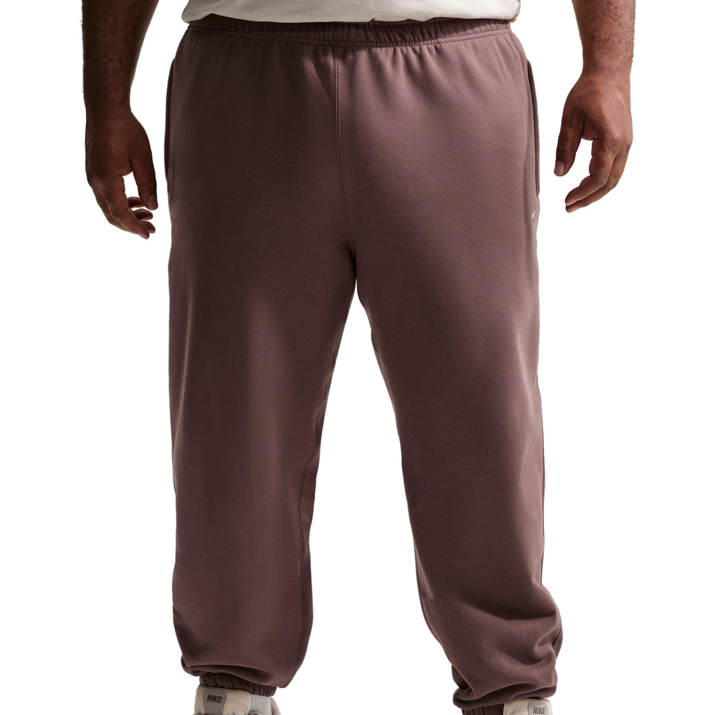 Nike Men's Solo Swoosh BB Cuffed Fleece Pants - TATTOO PURPLE Thumbnail View 7