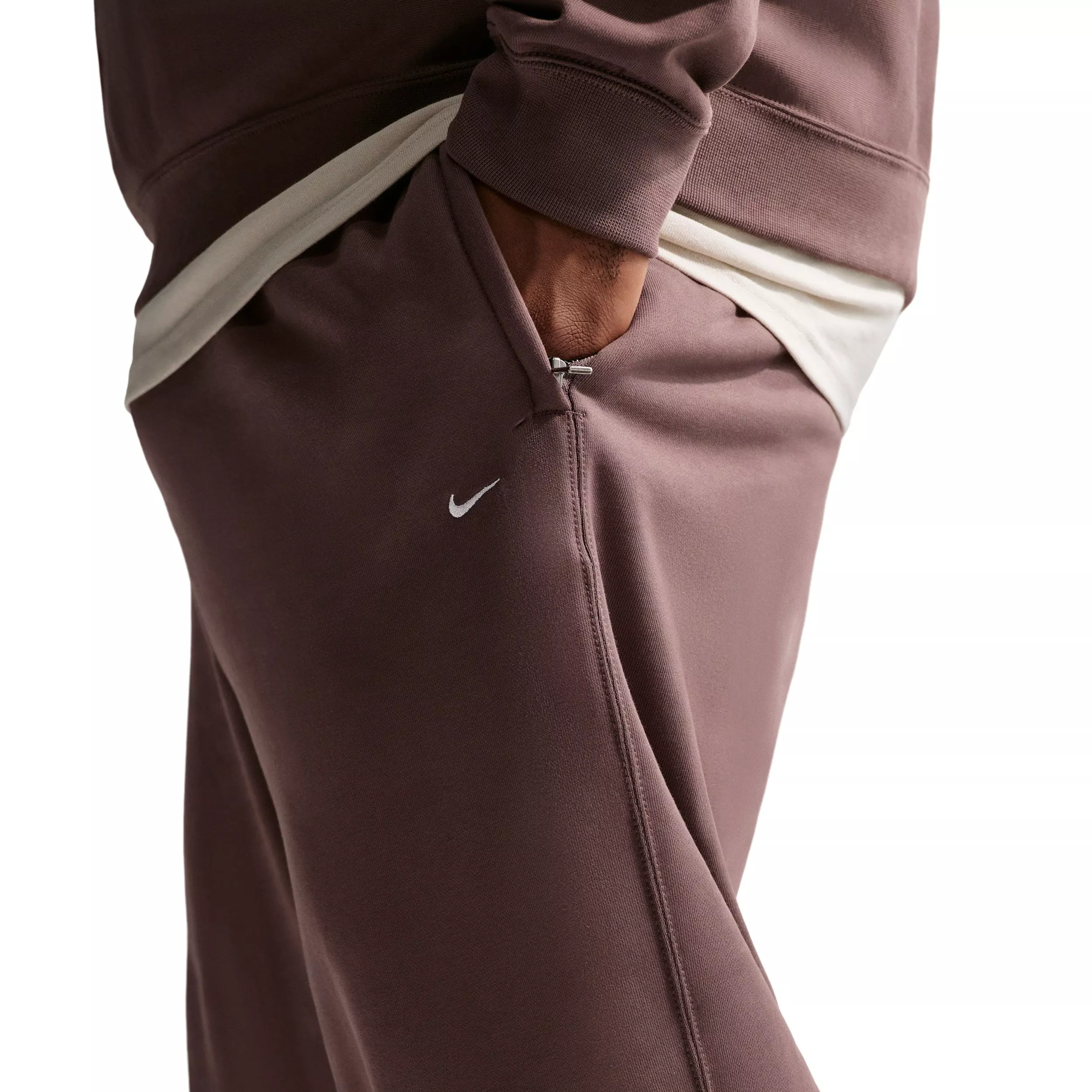 Nike Men's Solo Swoosh BB Cuffed Fleece Pants - TATTOO PURPLE