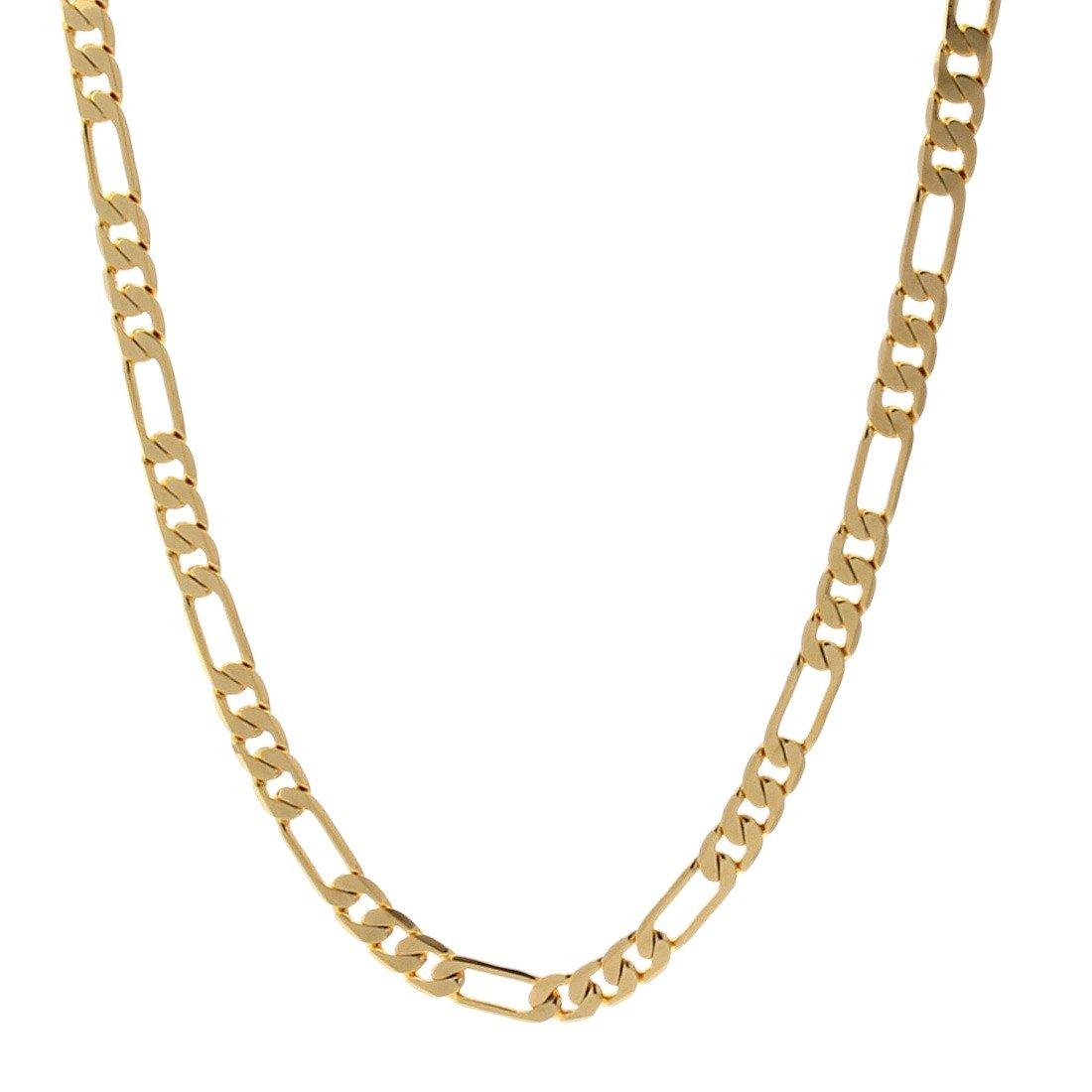 King Ice 5mm Figaro Chain - Gold - GOLD