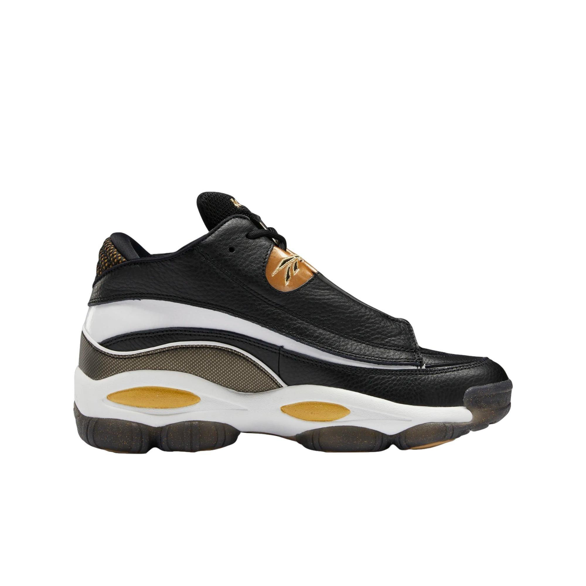 Reebok The Answer DMX "Core Black/Ftwr White/Rbk Brass" Unisex Basketball Shoe - BLACK/WHITE/BRASS Thumbnail View 2