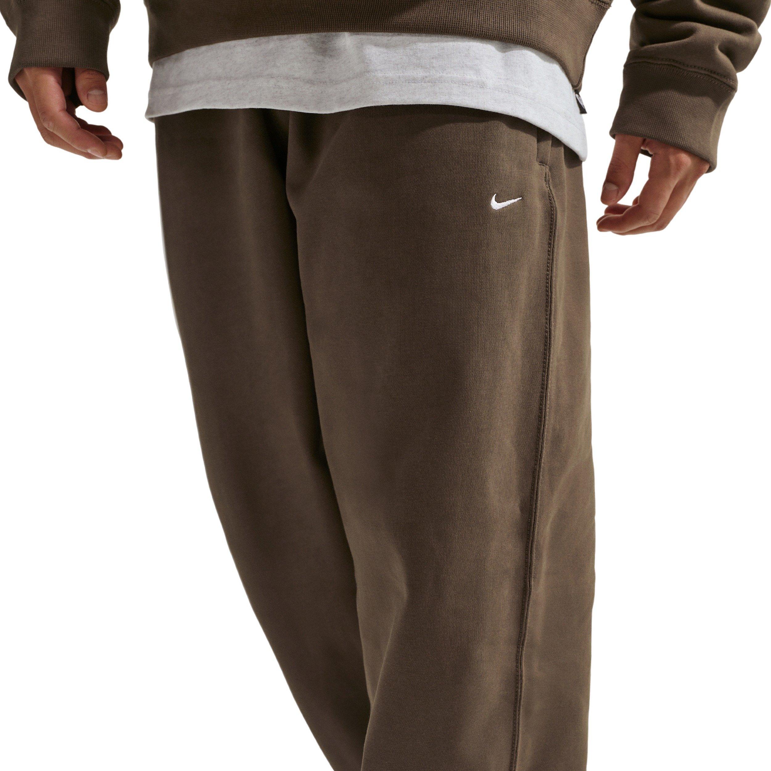 Nike Men's Solo Swoosh BB Fleece Open-Hem Pants - DK HAZEL Thumbnail View 3
