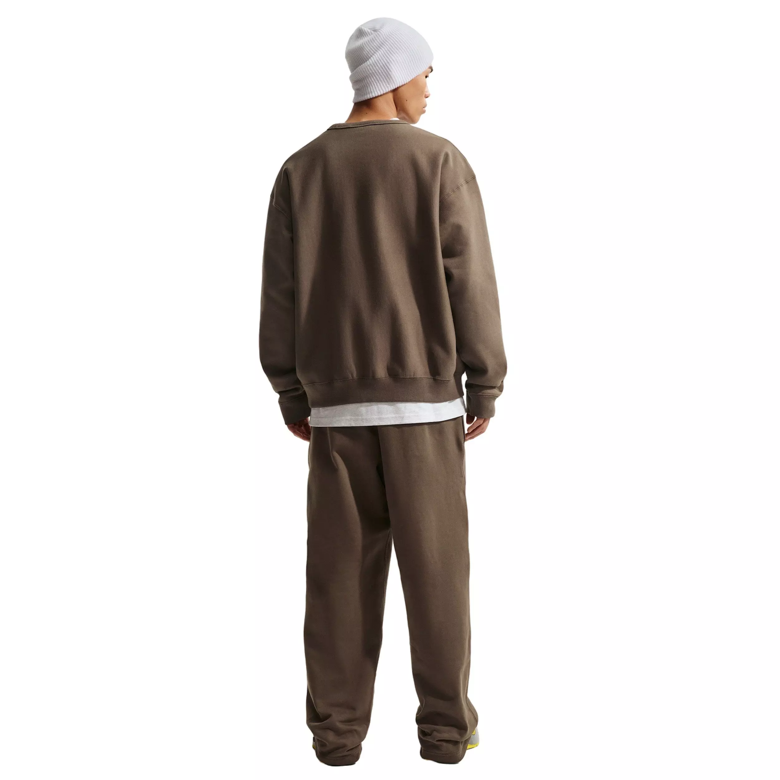 Nike Men's Solo Swoosh BB Fleece Open-Hem Pants - DK HAZEL