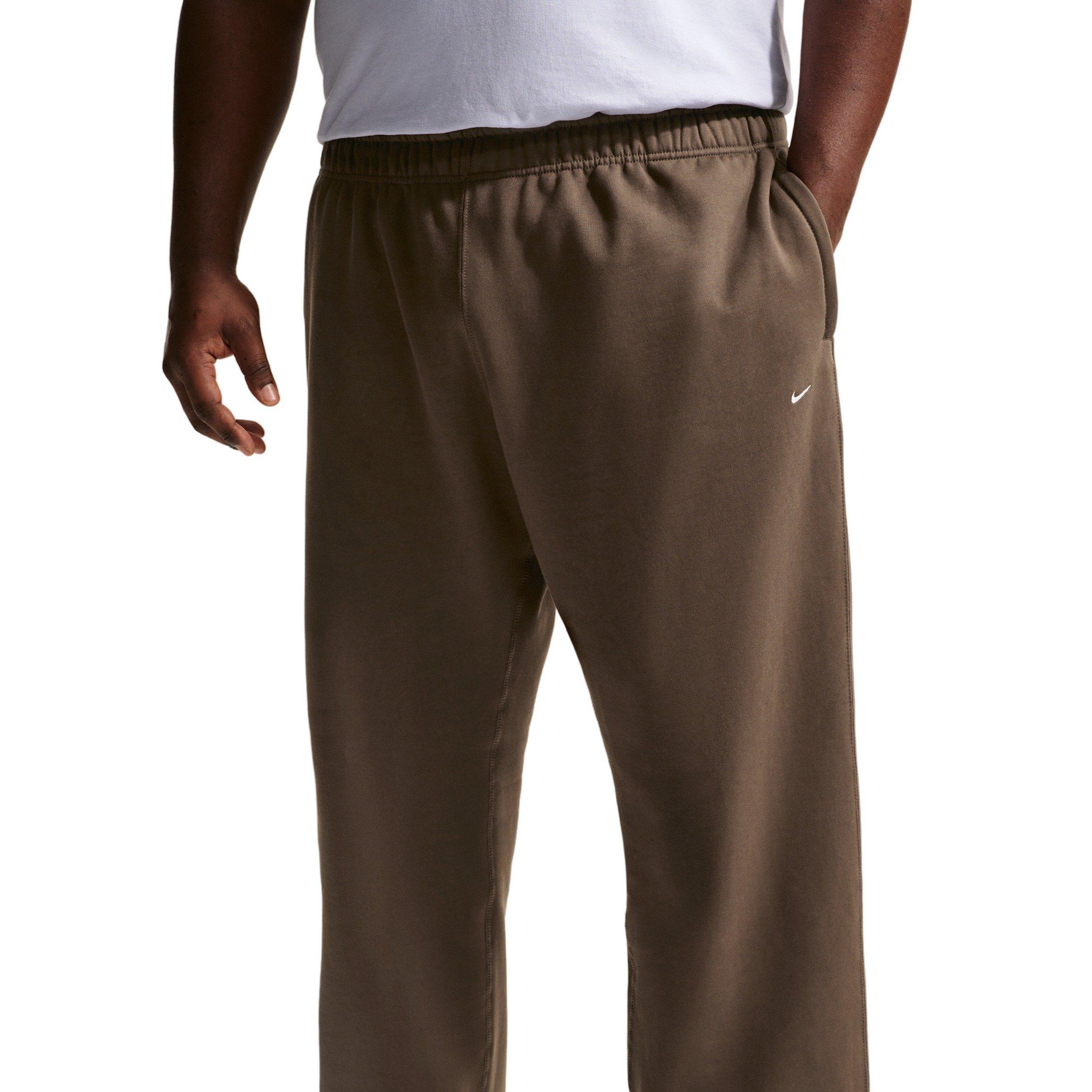 Nike Men's Solo Swoosh BB Fleece Open-Hem Pants - DK HAZEL Thumbnail View 8