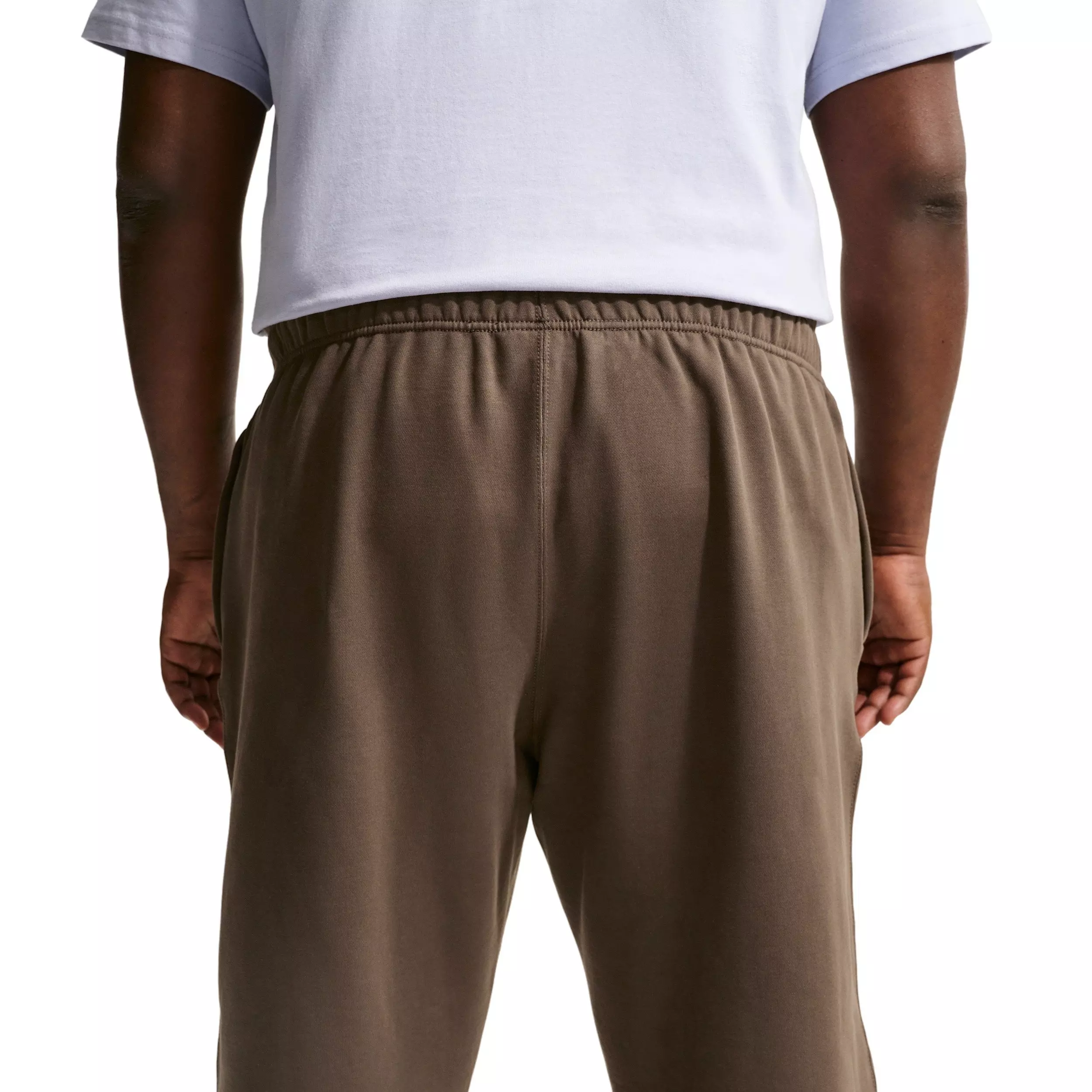 Nike Men's Solo Swoosh BB Fleece Open-Hem Pants - DK HAZEL
