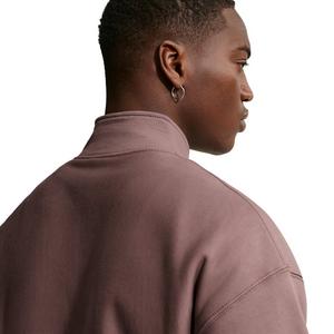 Nike Men's Solo Swoosh Fleece Quarter-Zip Top -Tattoo Purple