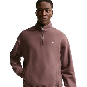 Nike Men's Solo Swoosh Fleece Quarter-Zip Top -Tattoo Purple