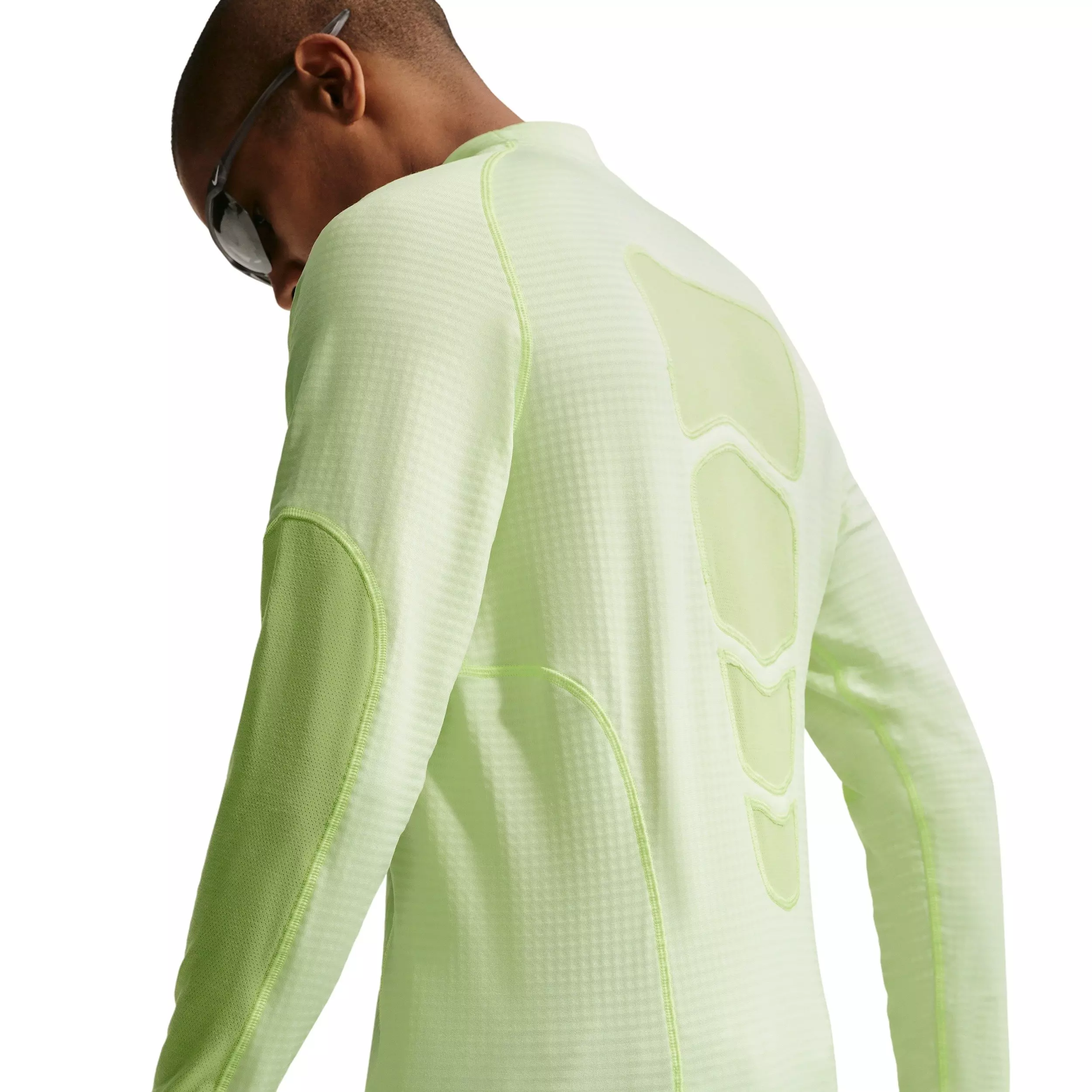 Nike Men's Tech Base Layer Long Sleeve Top - VOLT/LIME