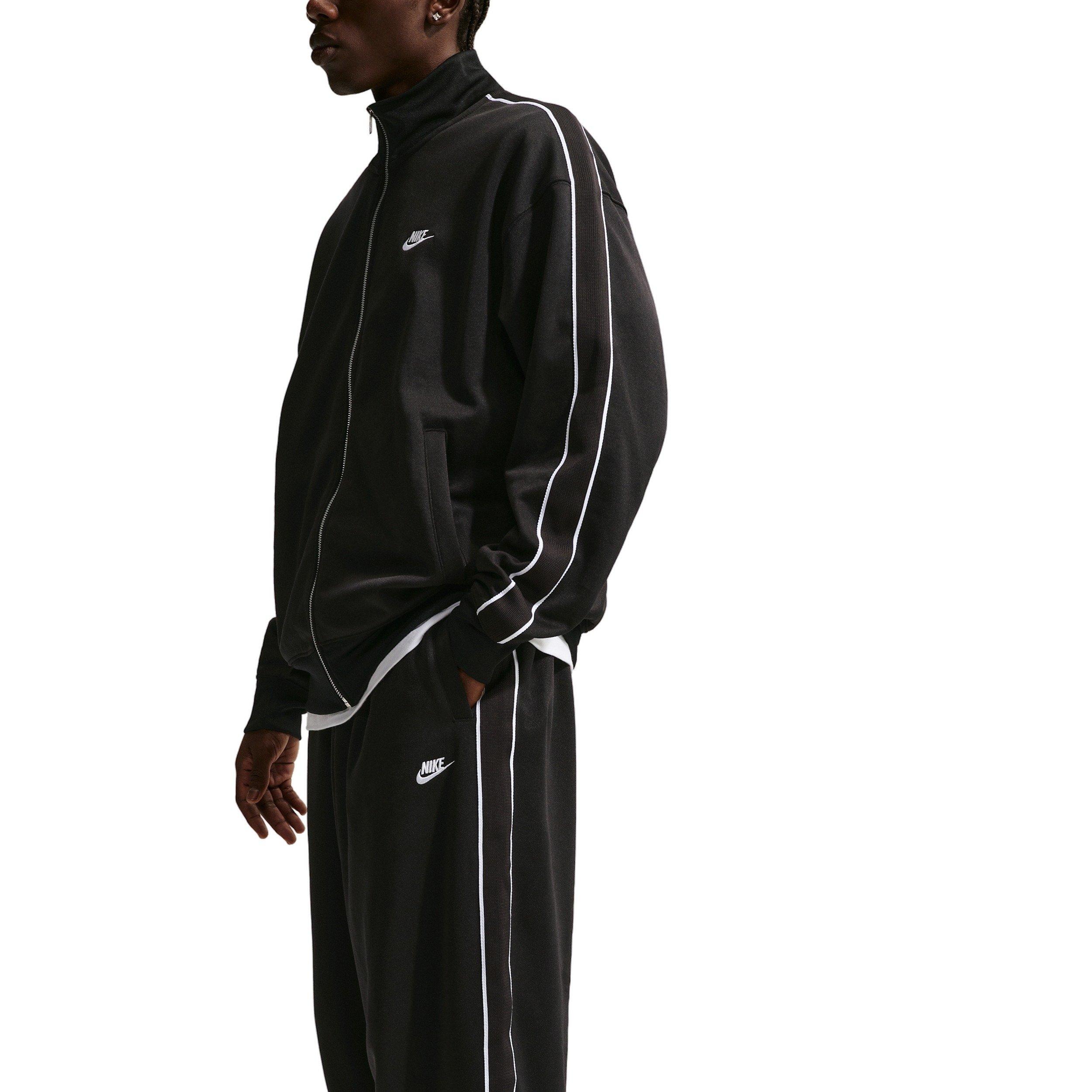 Nike Men's Sportswear Club Oversized Knit Track Pants - Black - BLACK Thumbnail View 3