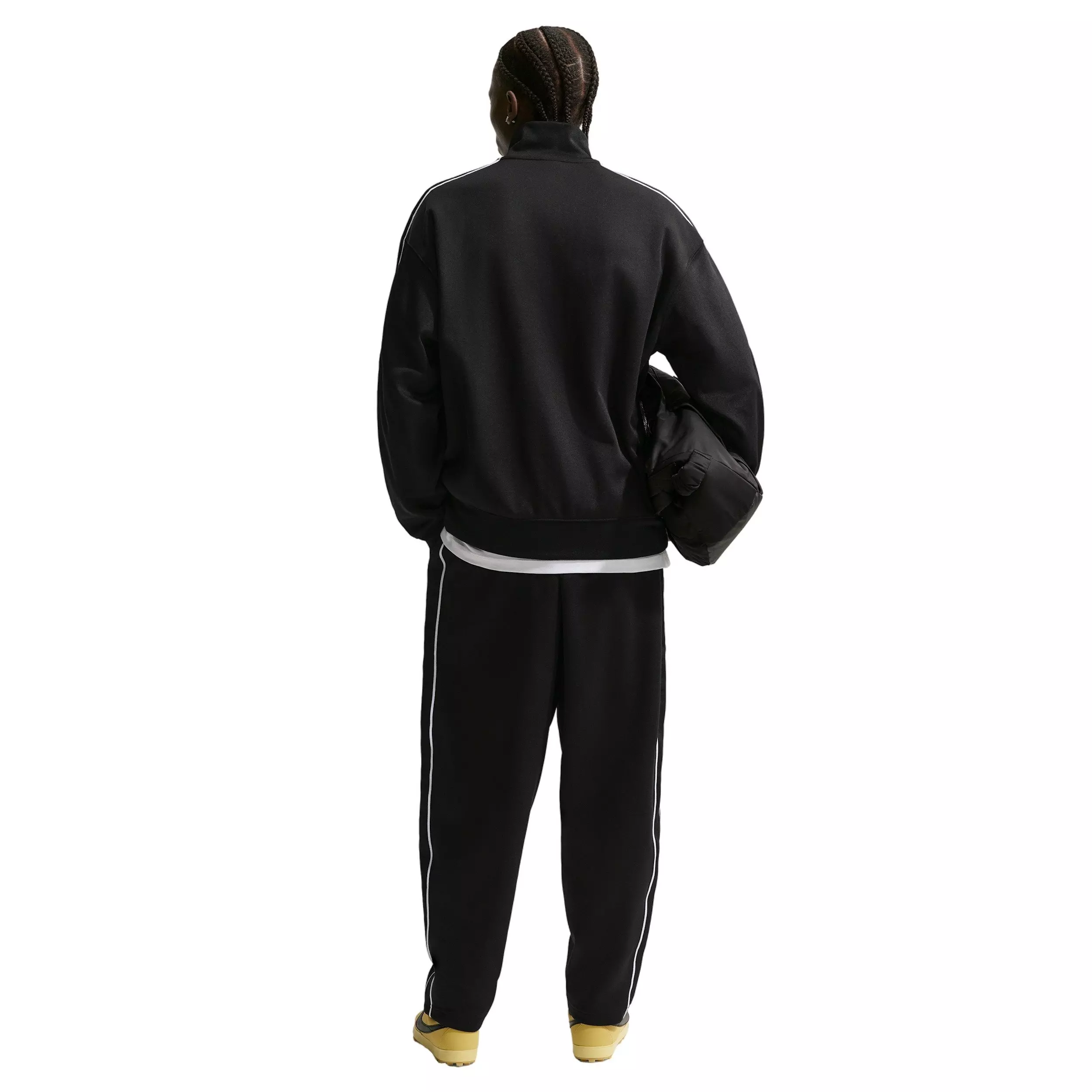 Nike Men's Sportswear Club Oversized Knit Track Jacket - BLACK