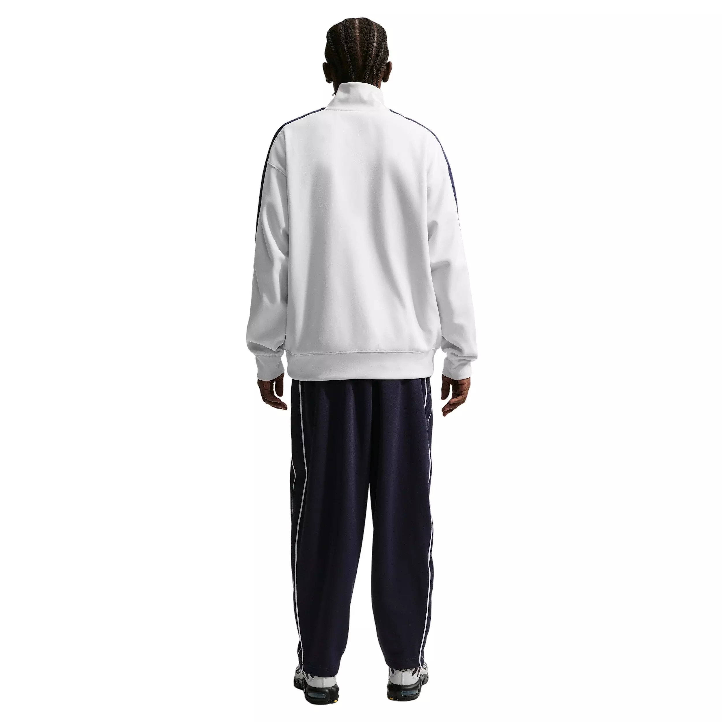 Nike Men's Sportswear Club Oversized Knit Track Jacket - GREY