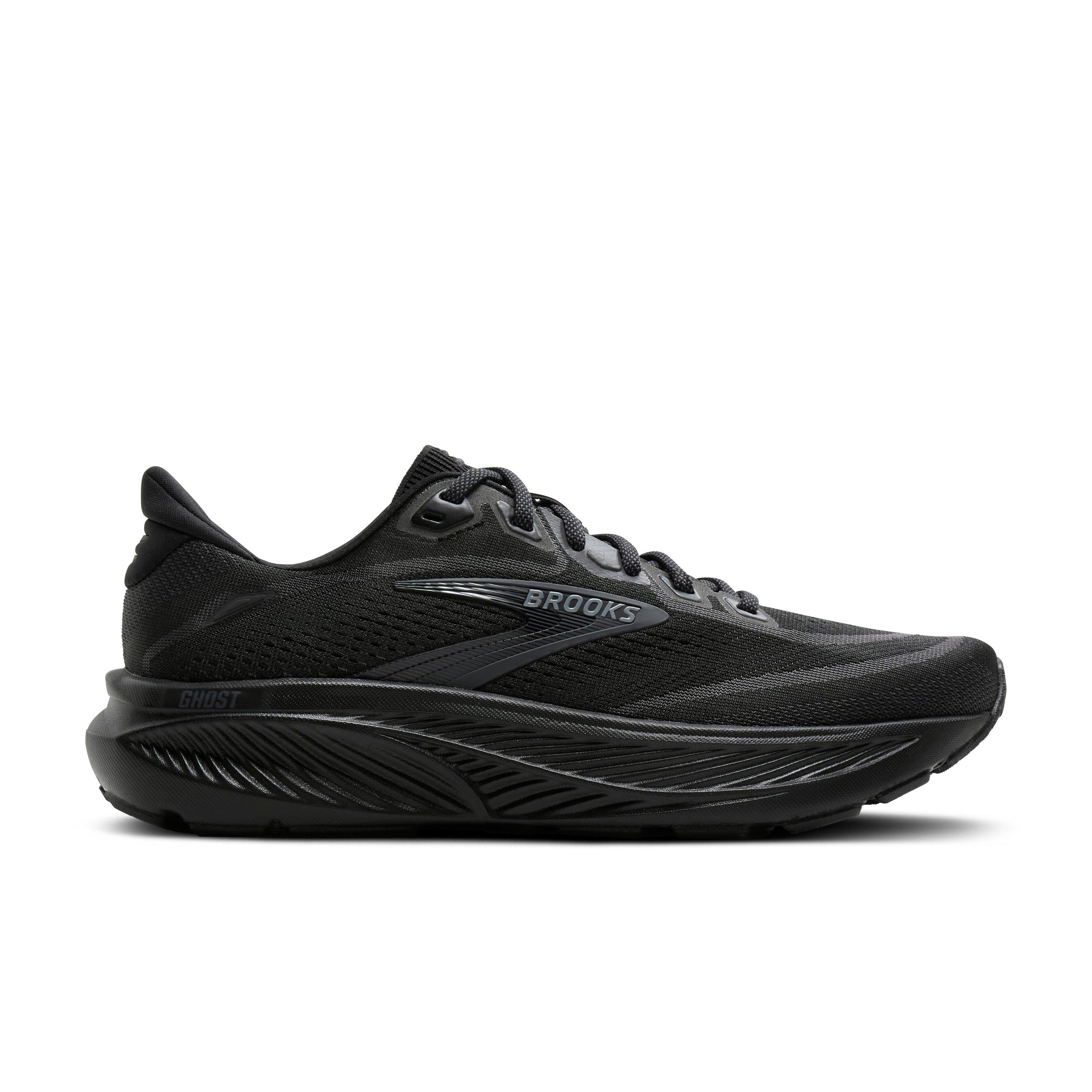 Brooks Ghost 18 "Black/Black/Ebony" Women's Wide Running Shoe - BLACK/BLACK/EBONY