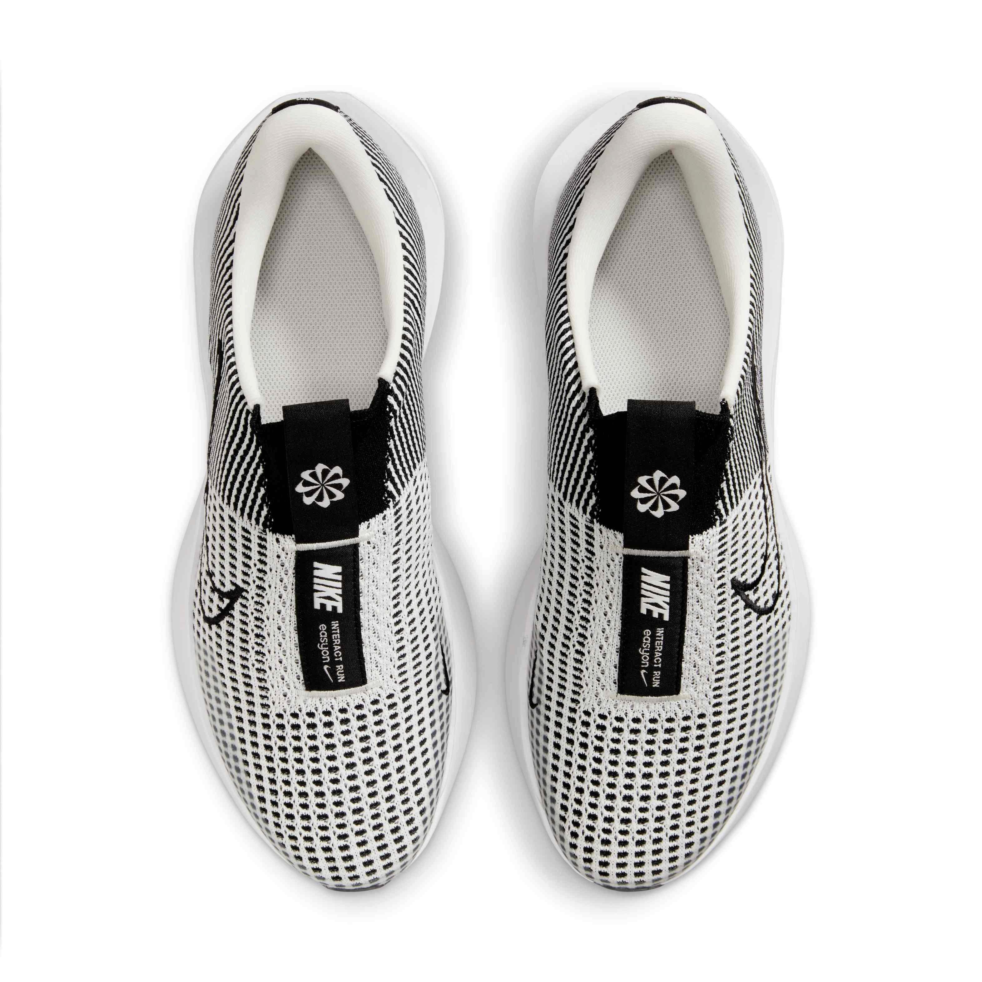 Nike Interact Run EasyOn "Phantom/White/Black" Men's Running Shoe - GREY/WHITE/BLACK Thumbnail View 4