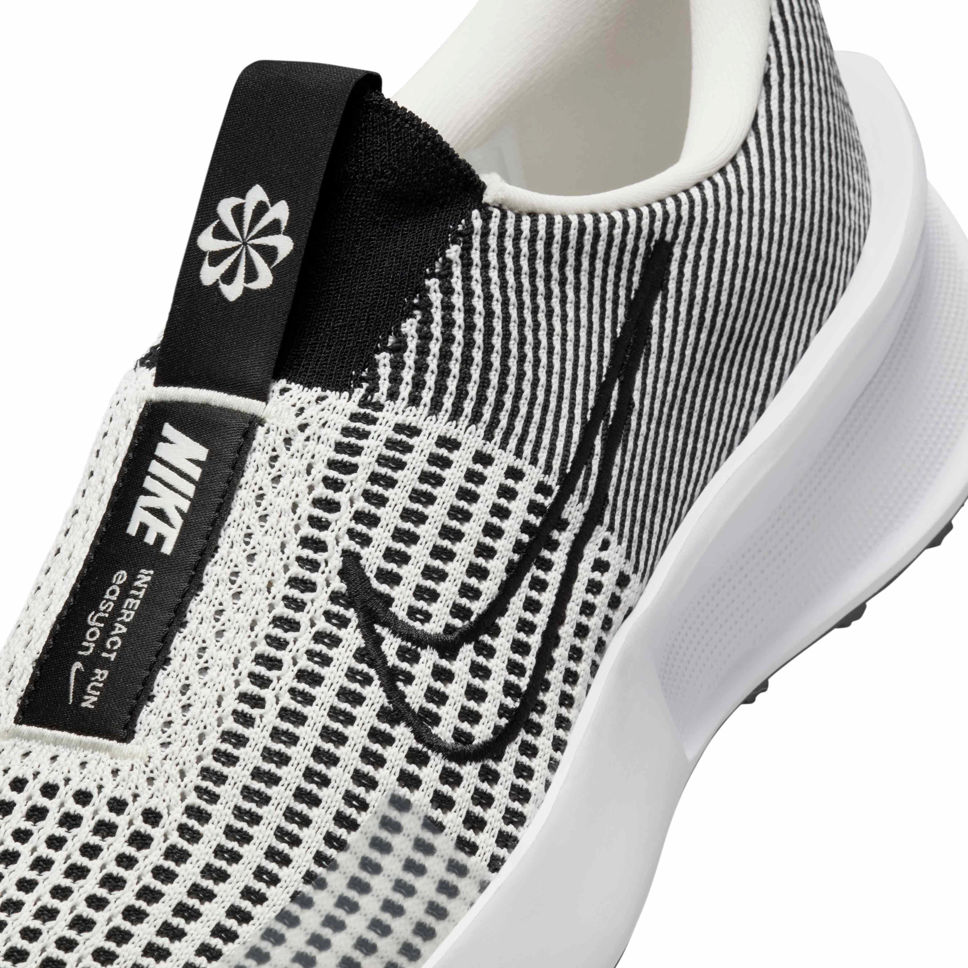 Nike Interact Run EasyOn "Phantom/White/Black" Men's Running Shoe - GREY/WHITE/BLACK Thumbnail View 7