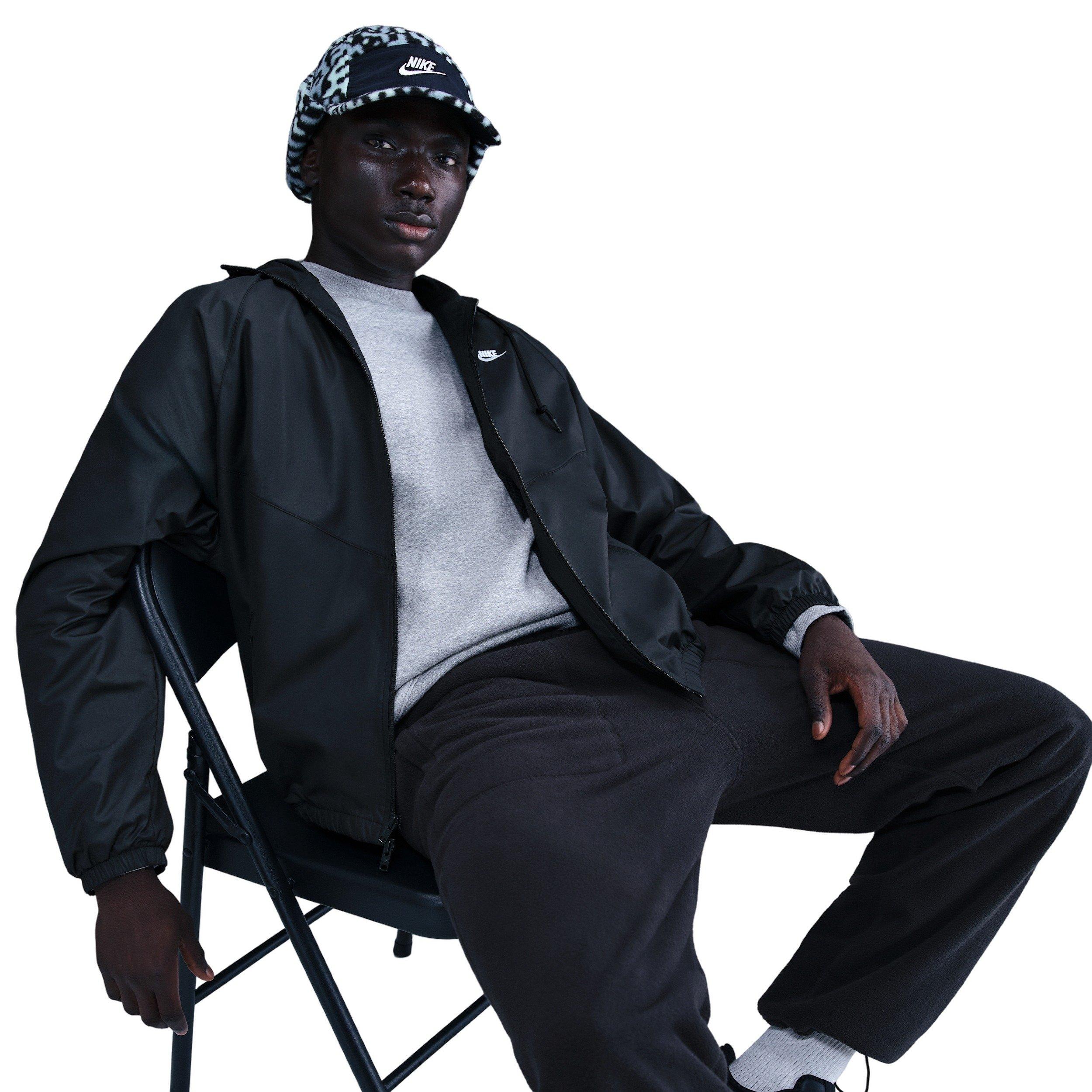 Nike Men's Windrunner Lined 26 Jacket - BLACK Thumbnail View 3