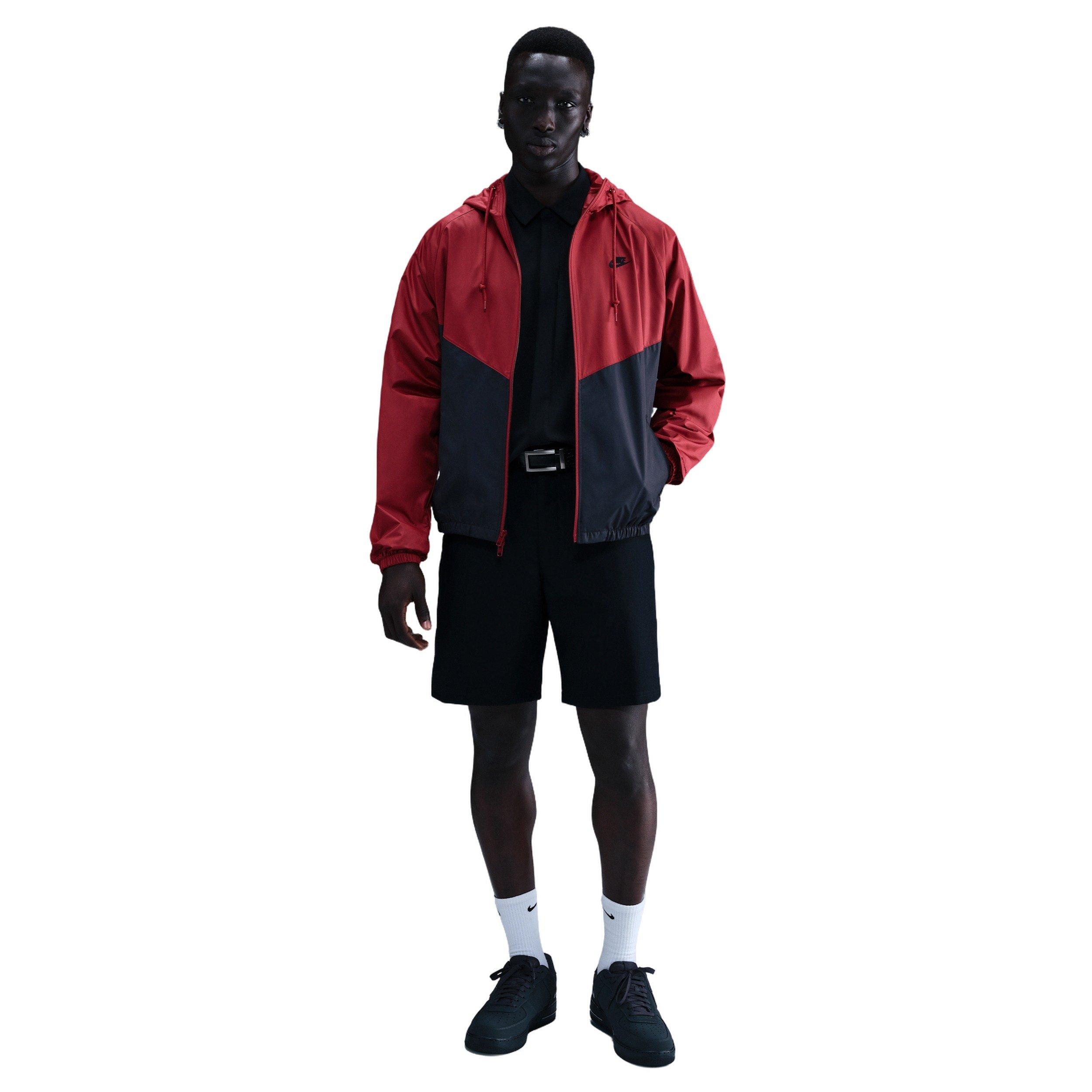 Nike Men's Windrunner Lined 26 Jacket - CRIMSON/BLACK Thumbnail View 4