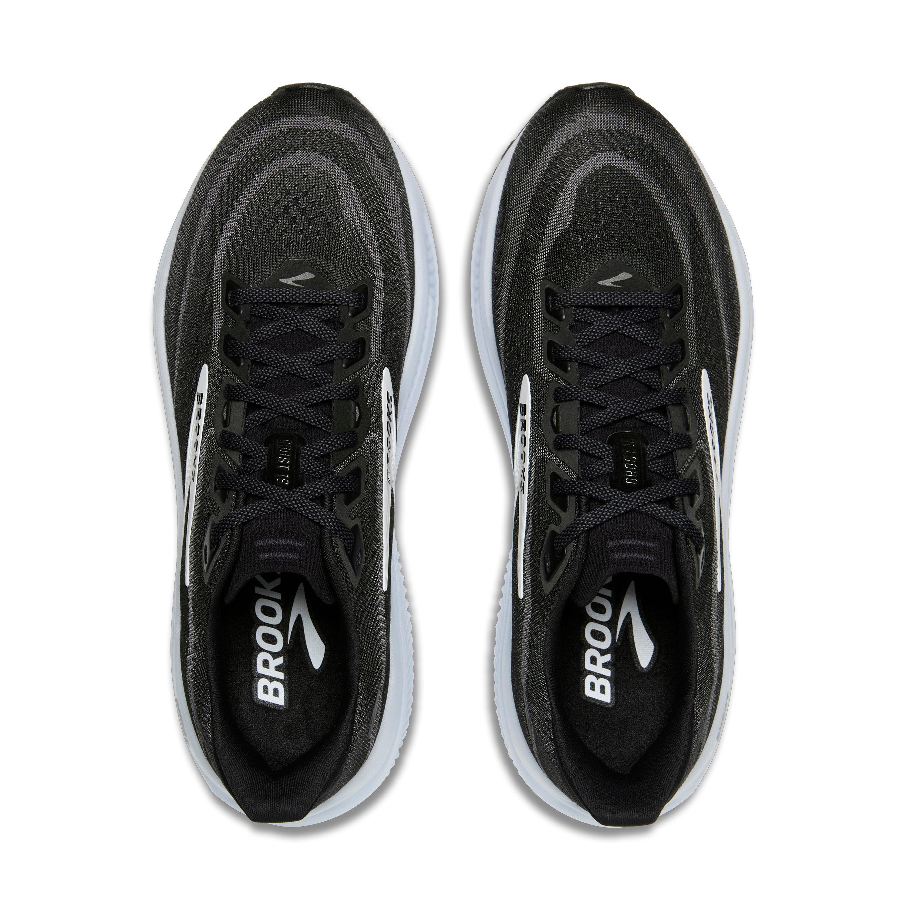 Brooks Ghost 18 "Black/Grey/White" Women's Wide Running Shoe - BLACK/GREY/WHITE