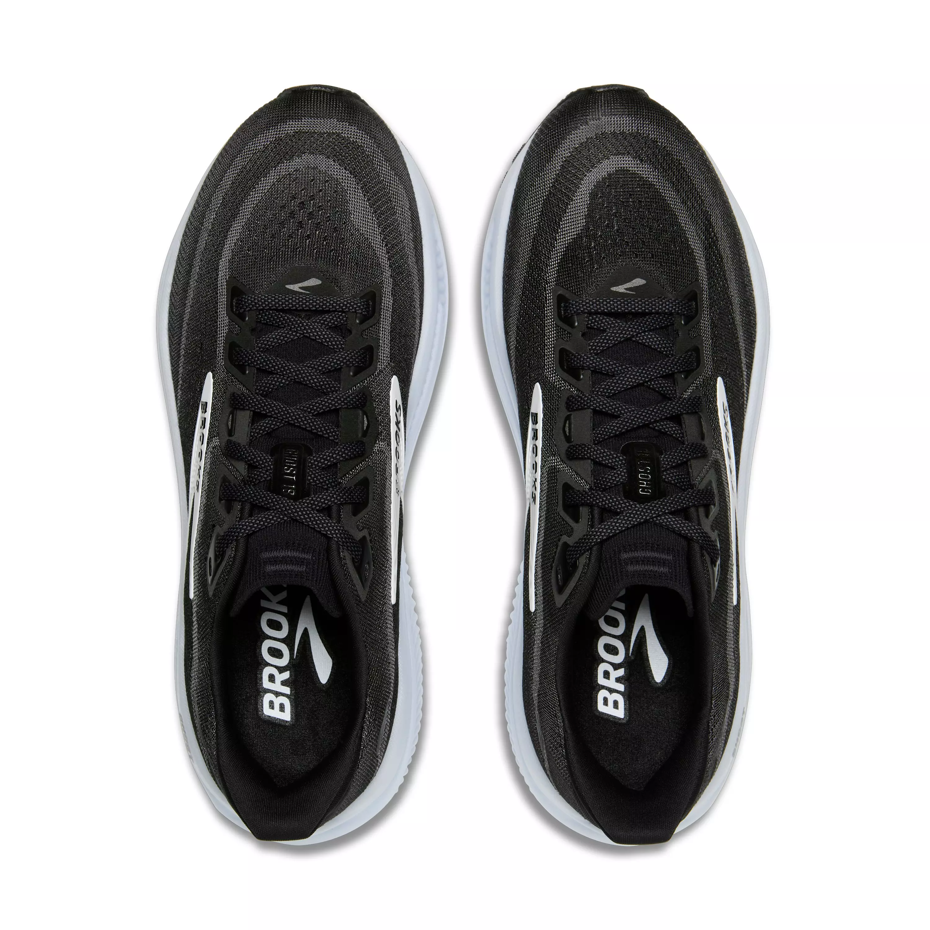 Brooks Ghost 18 "Black/Grey/White" Women's Wide Running Shoe - BLACK/GREY/WHITE