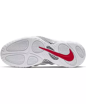 Nike Air Foamposite Pro White/Black/University Red Men's Shoe - Hibbett