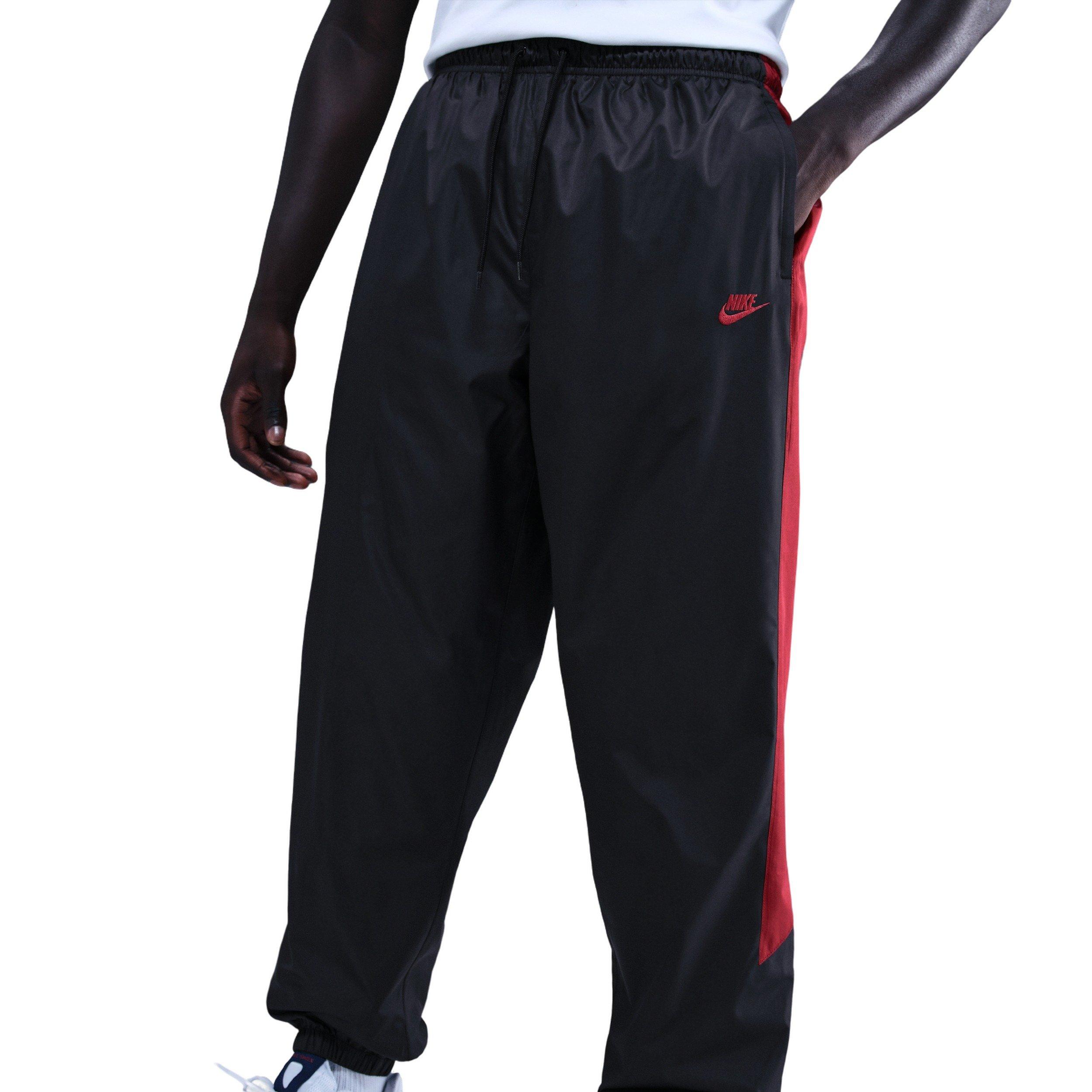 Nike Men's Windrunner Lined 26 Pants - BLACK/CRIMSON Thumbnail View 1